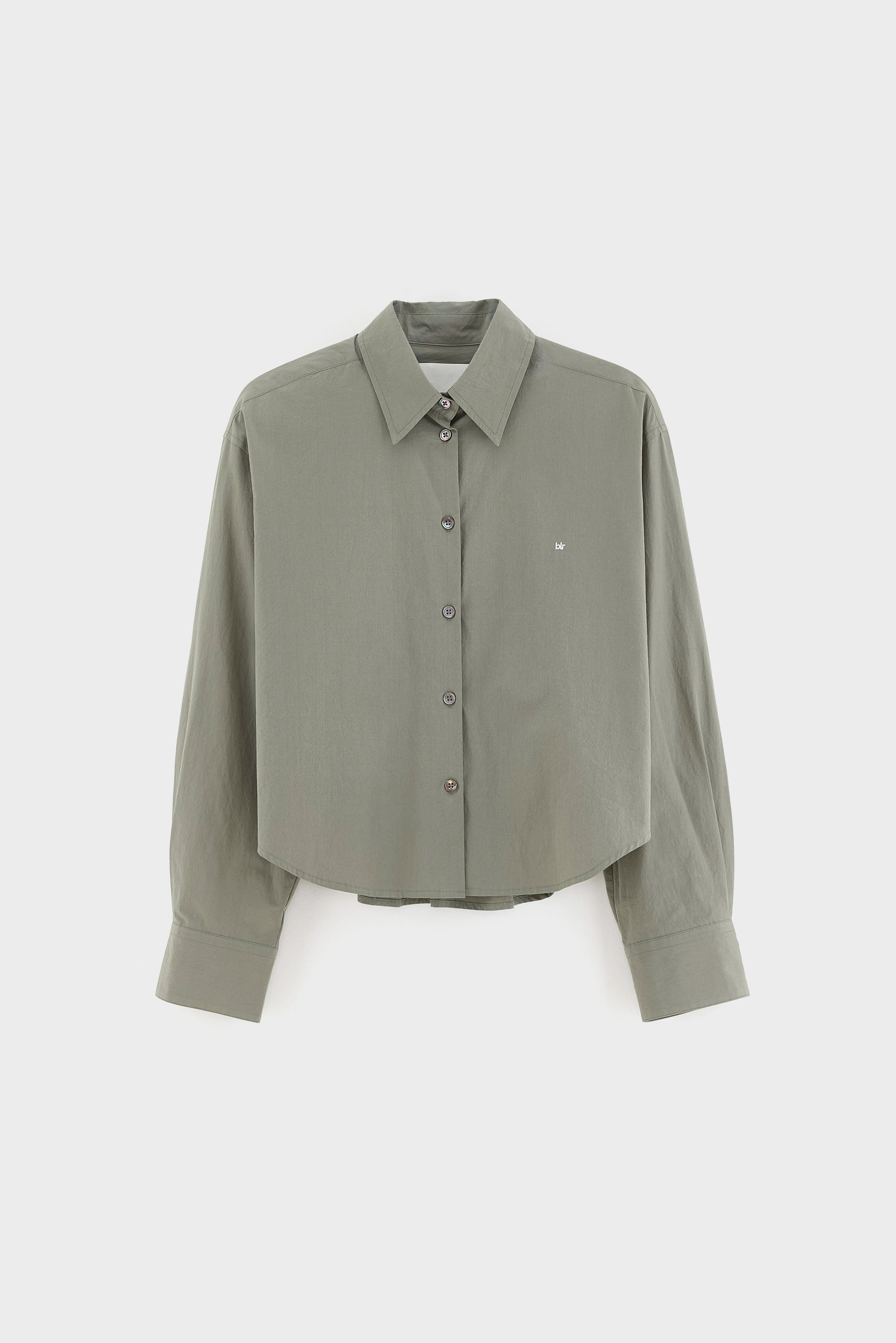 Johan popeline hemd (262 / W / OXYD GREY)