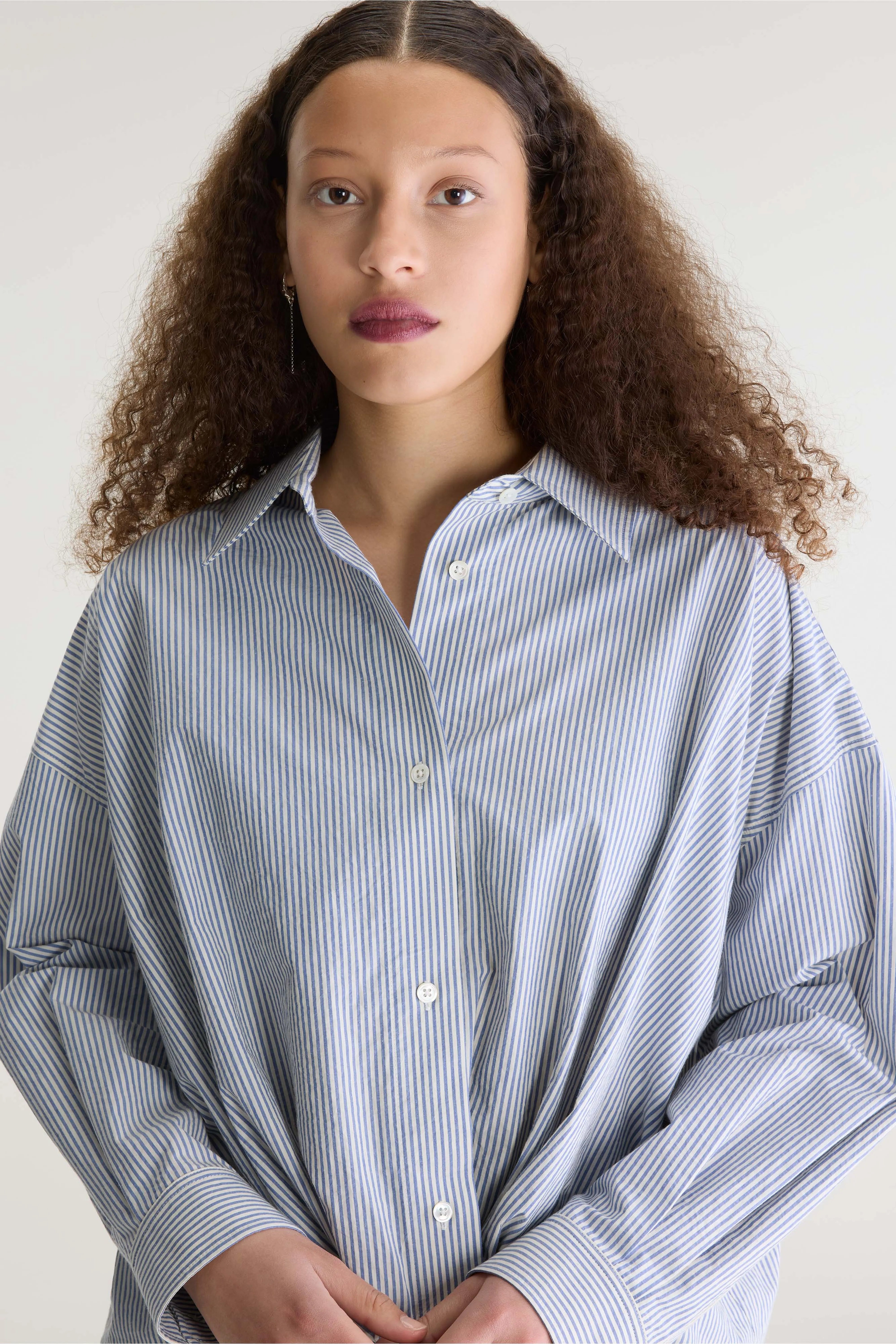 Chemise en popeline rayée Tonny (262 / W / STRIPE A)