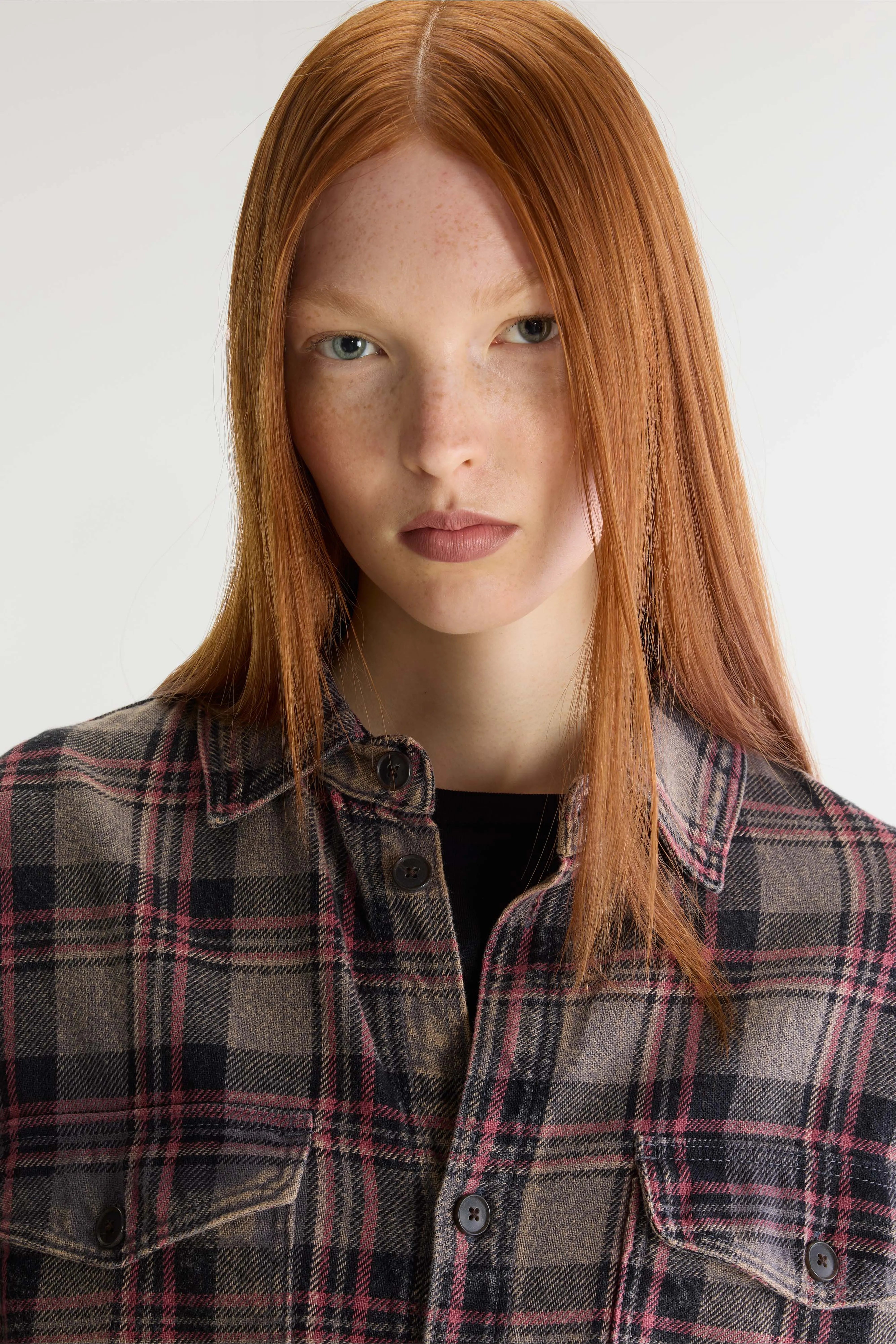 Snow relaxed checked shirt (262 / W / CHECK C)