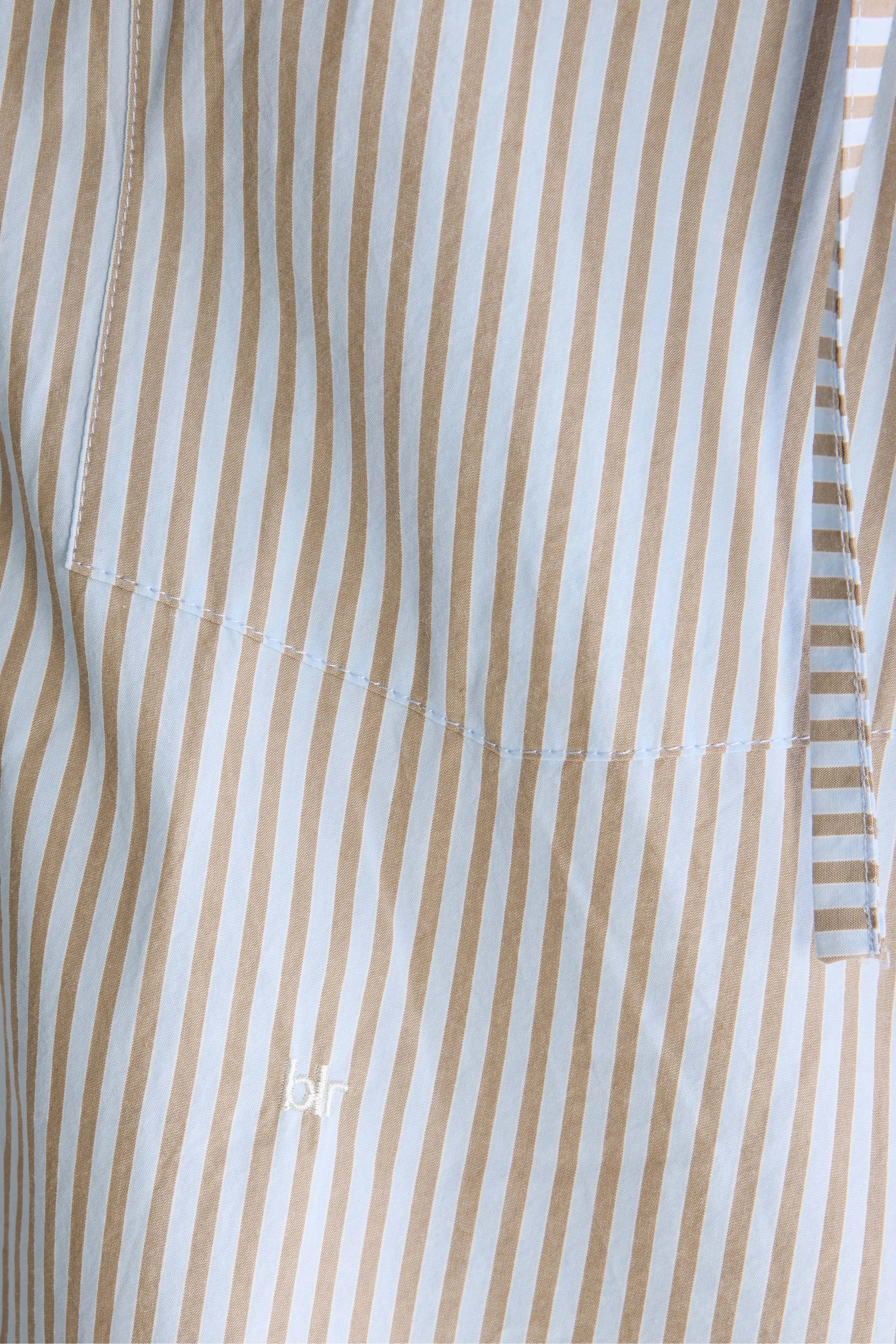 Jangle popeline hemd met capuchon (262 / W / STRIPE A)