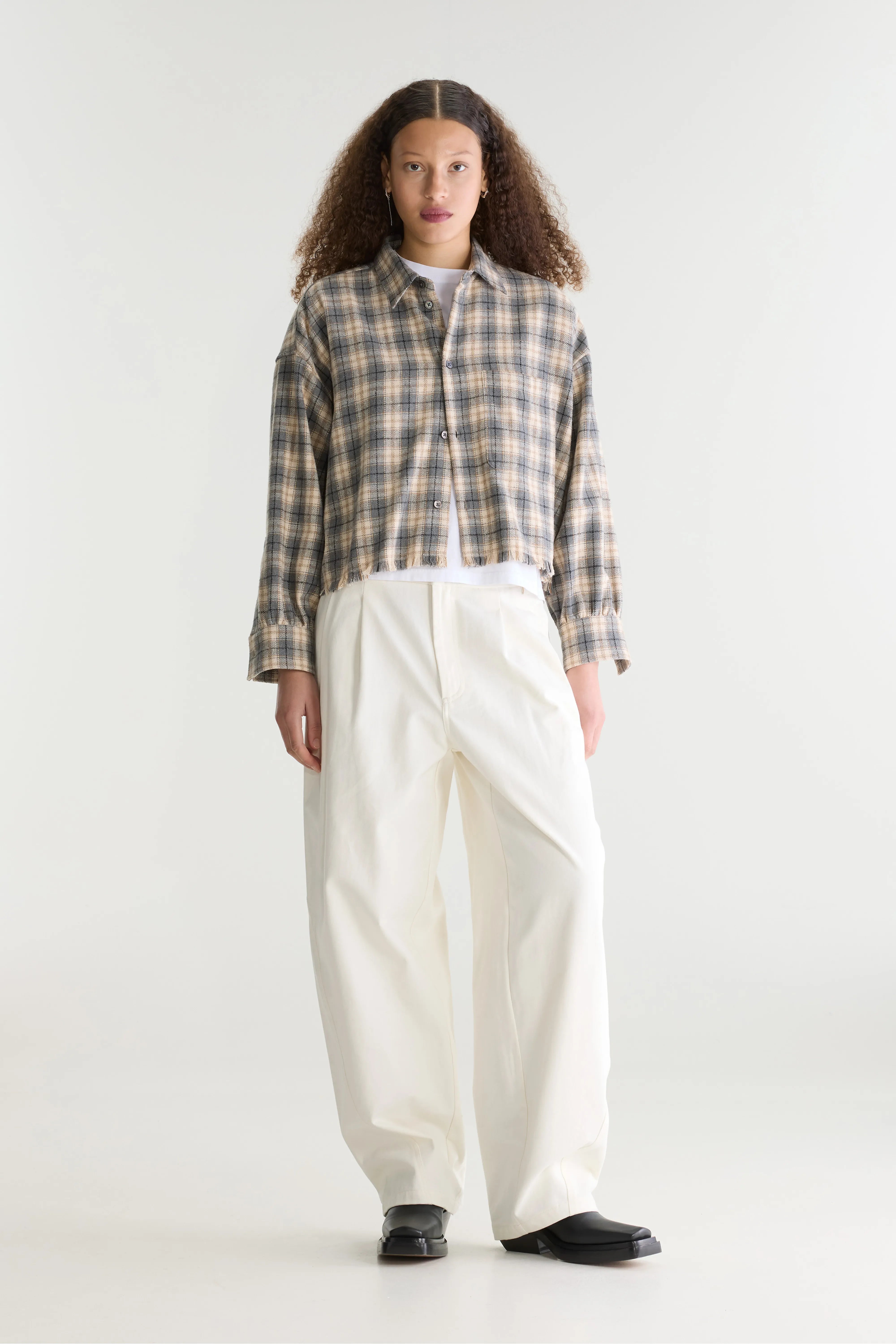 Jonnie cropped geruit hemd (262 / W / CHECK A)