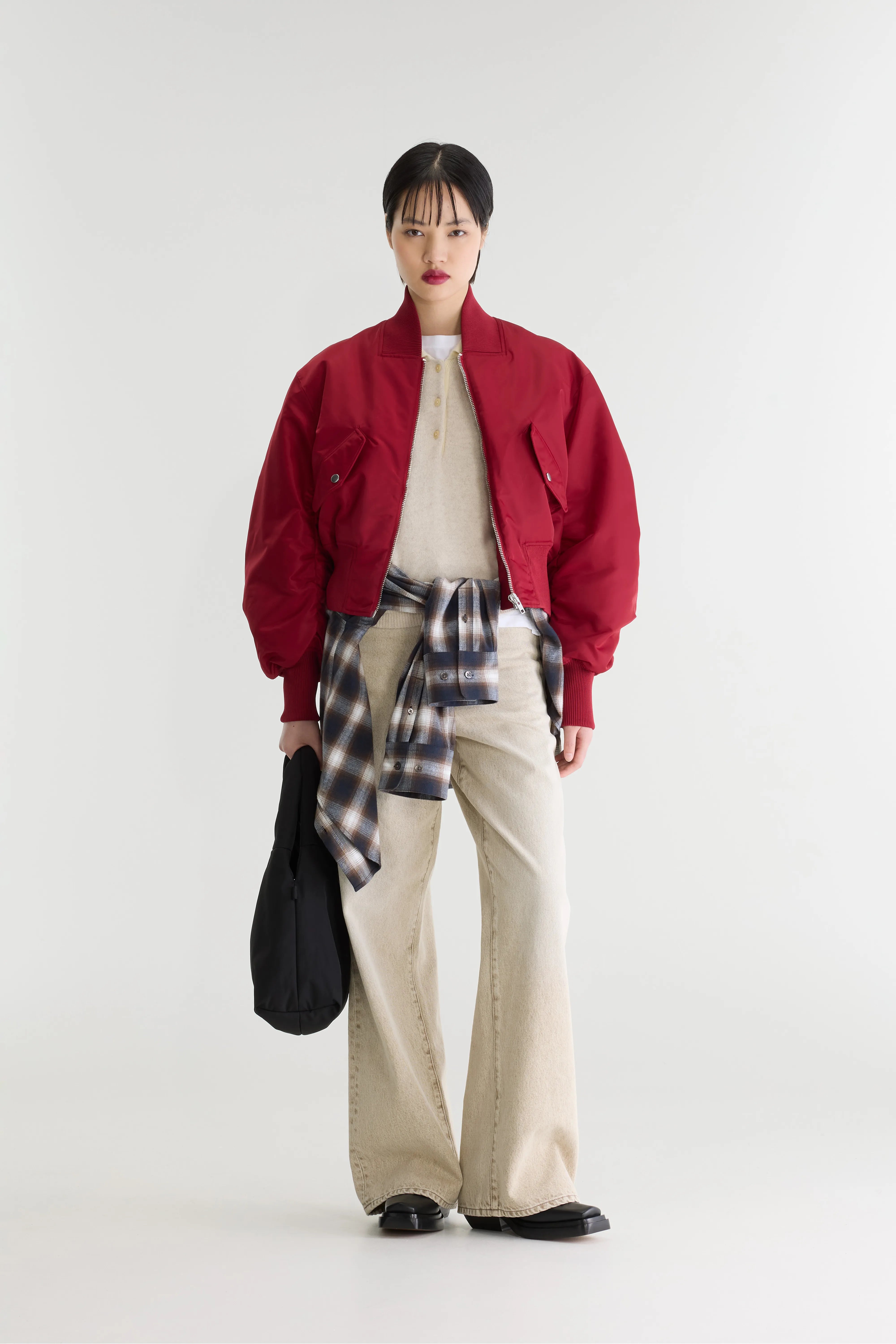 Hendry Bomber Jacket - Ruby For Women | Bellerose