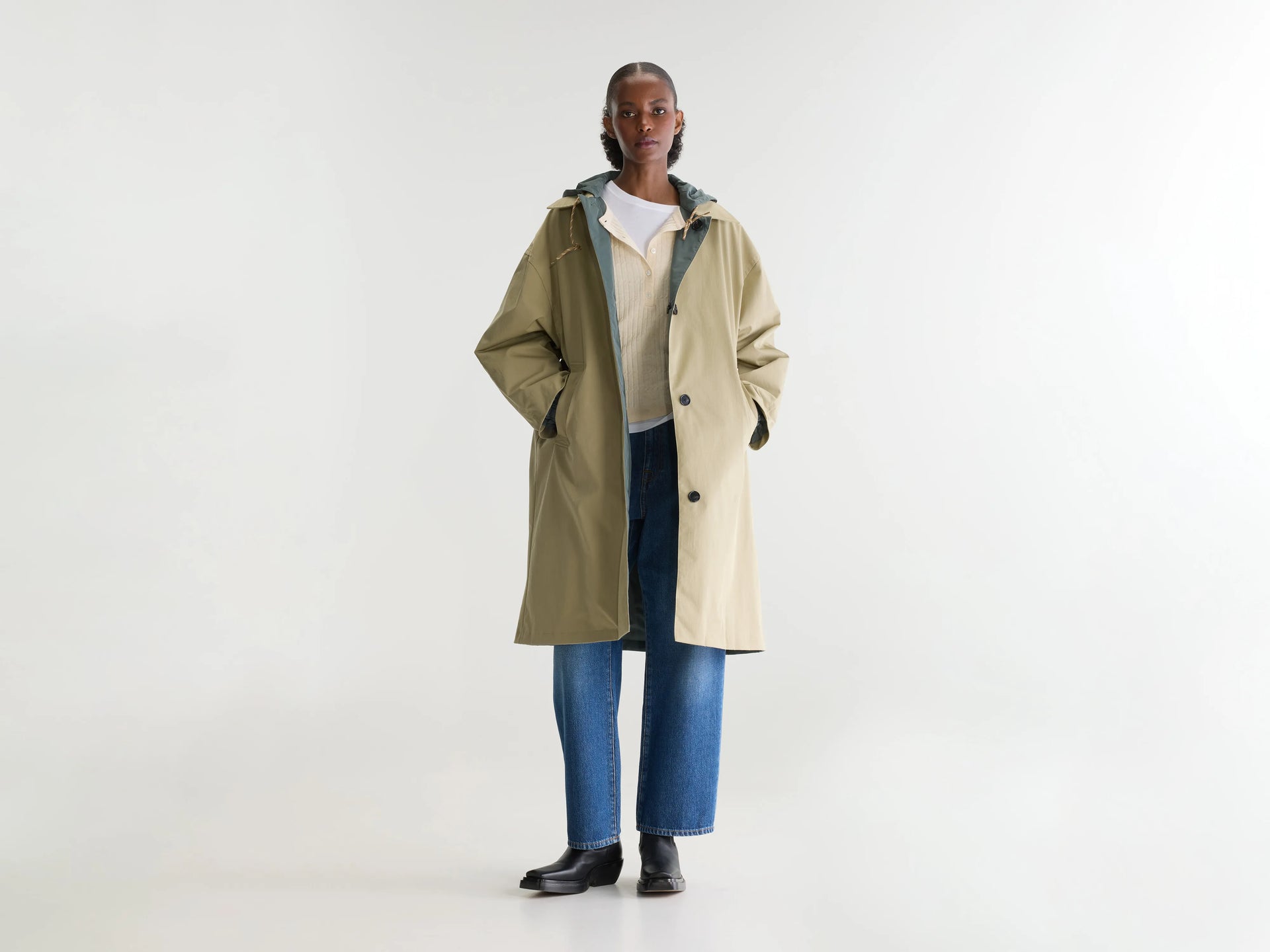 Beige cotton hearty trench coat - Women | Bellerose