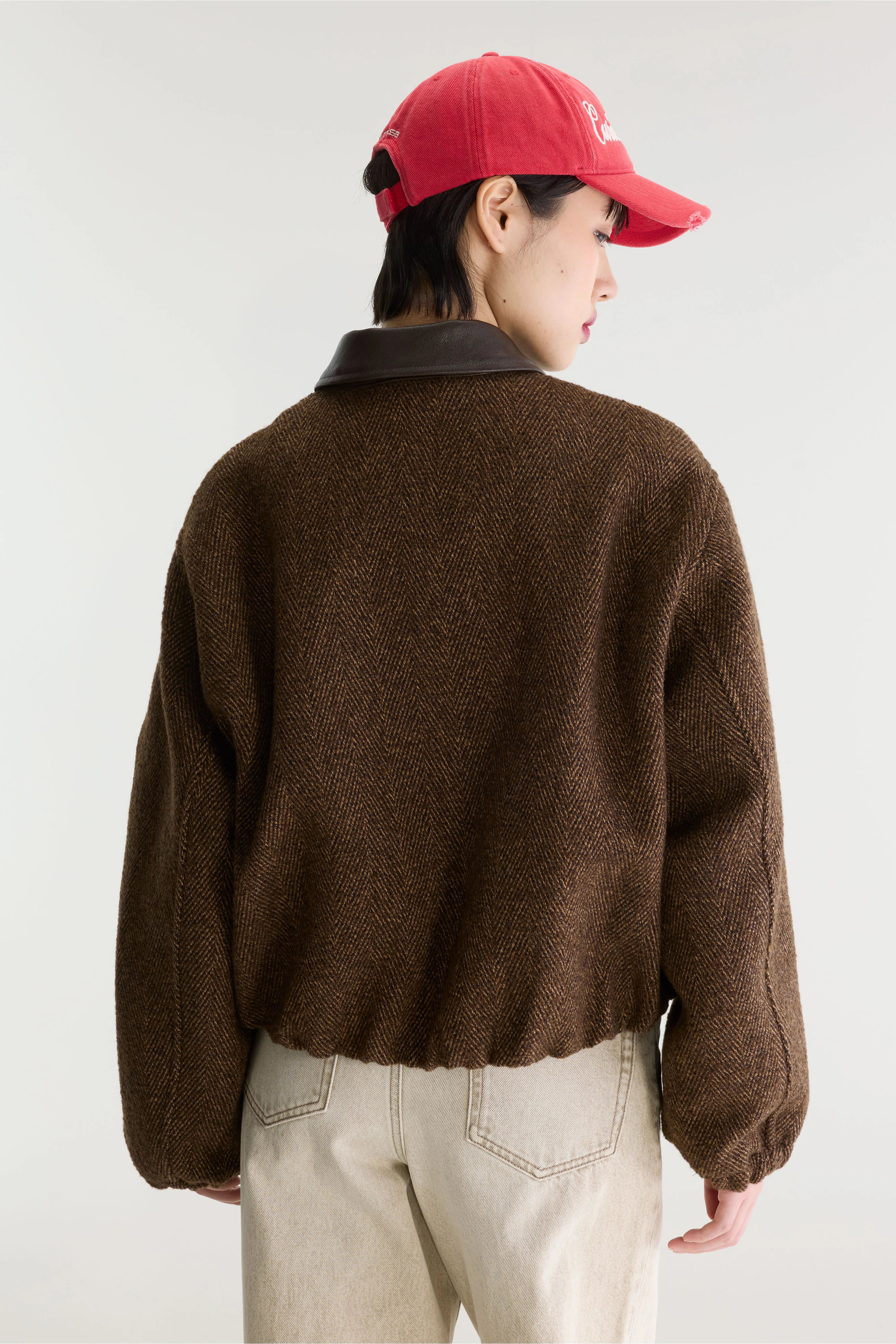 Justine Bomber Jacket - Dark roast / Coffee For Women | Bellerose