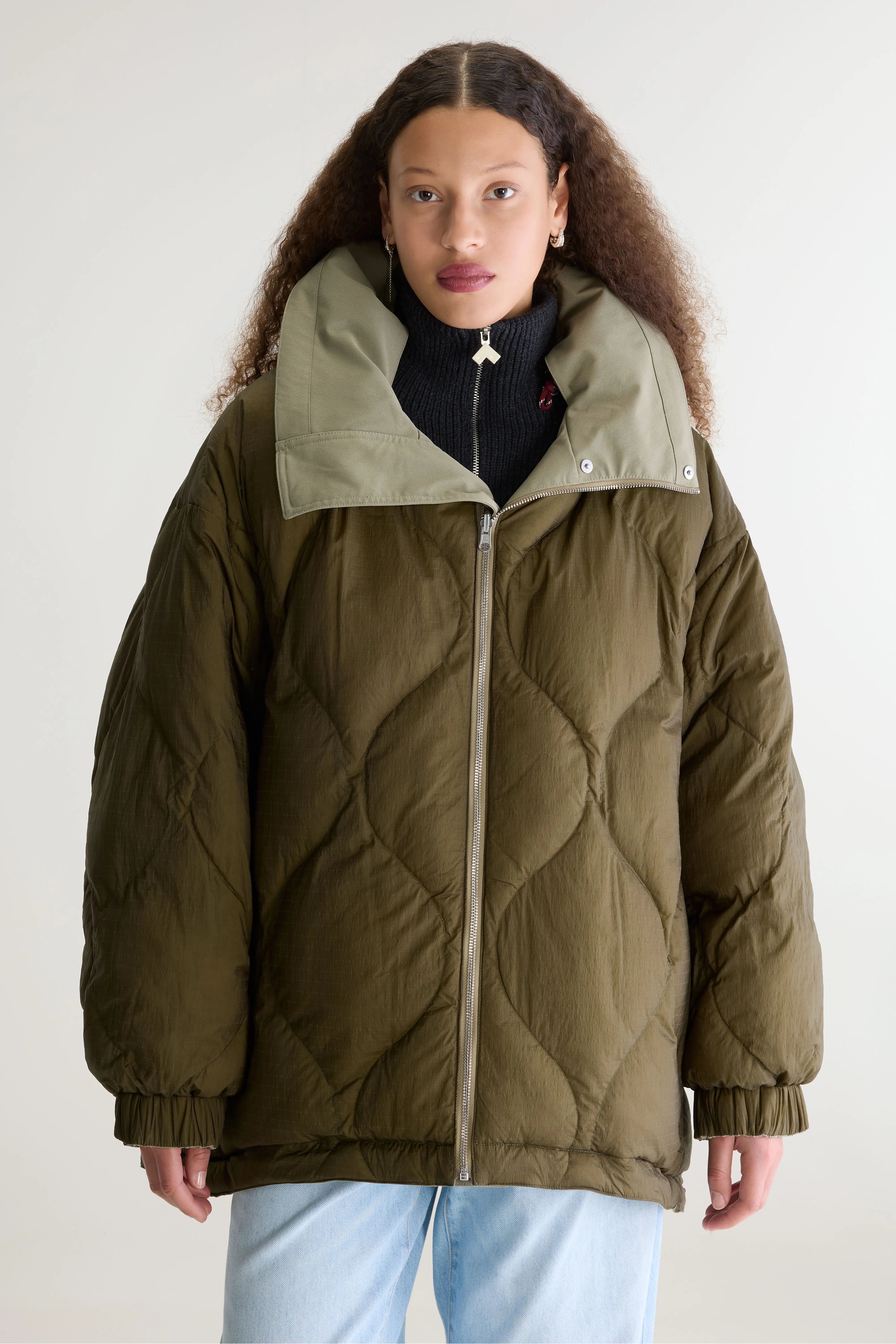 Hedi parka met capuchon (262 / W / SHADOW)