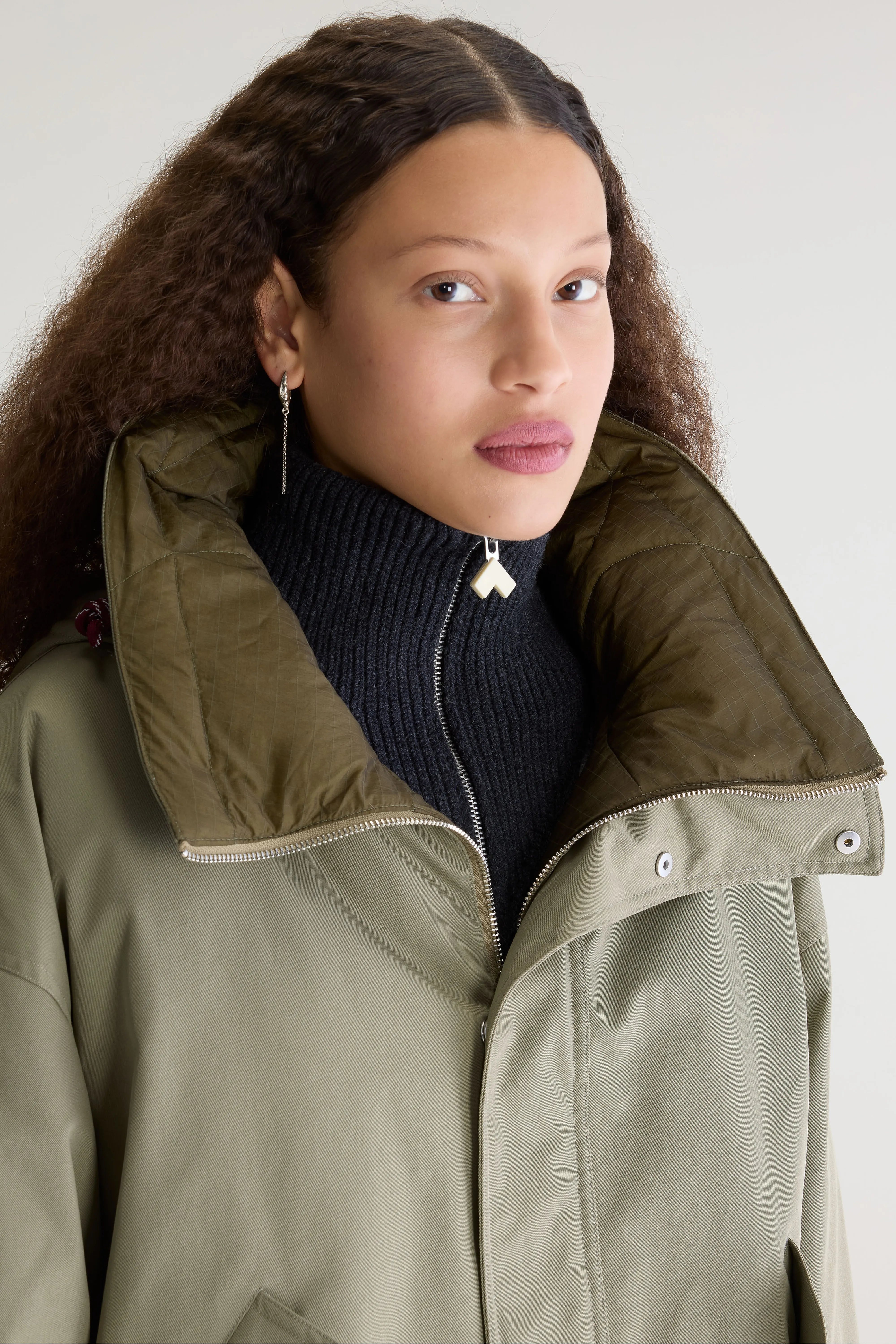 Hedi parka met capuchon (262 / W / SHADOW)