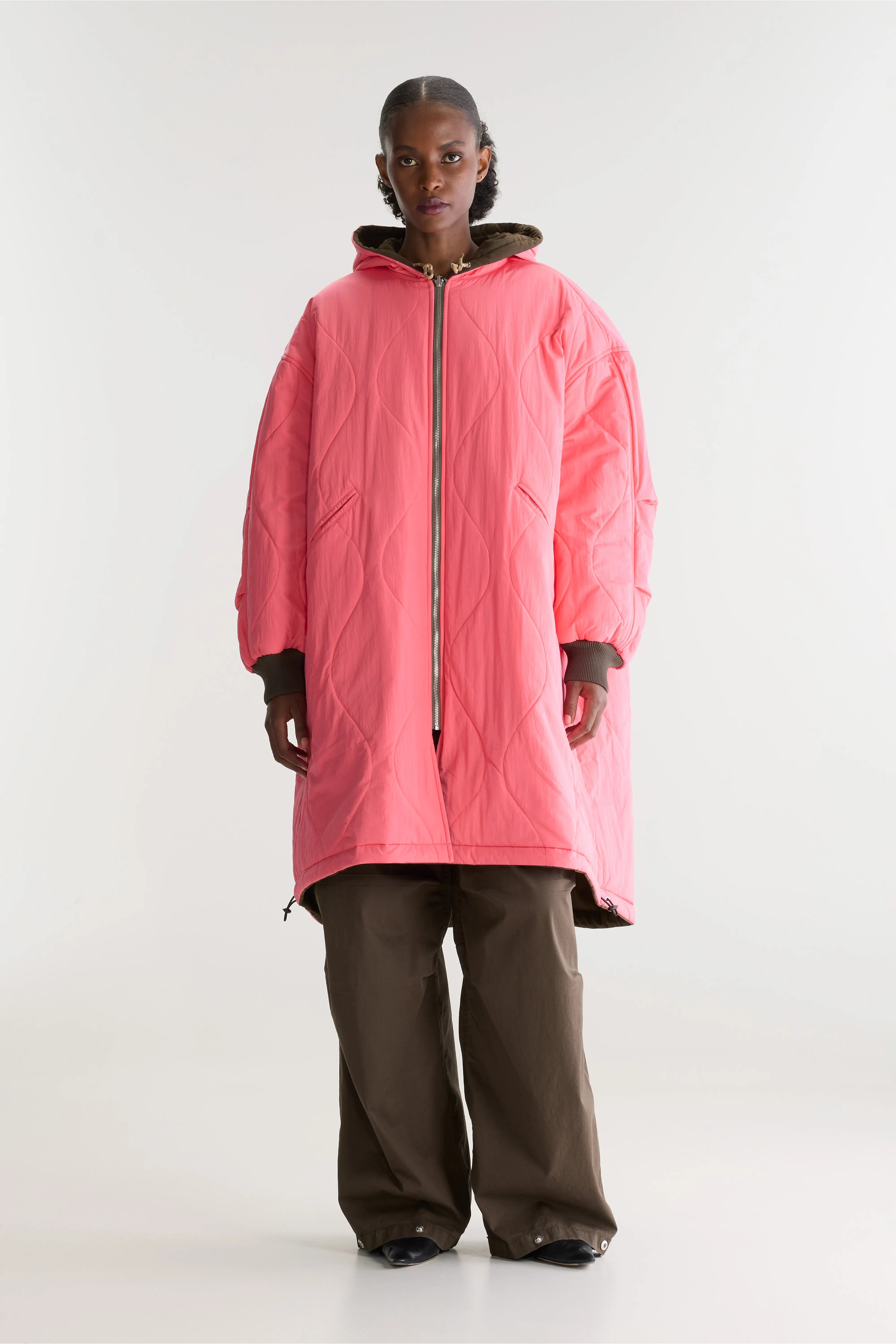Manteau À Capuche Honor - Ebony Pour Femme | Bellerose