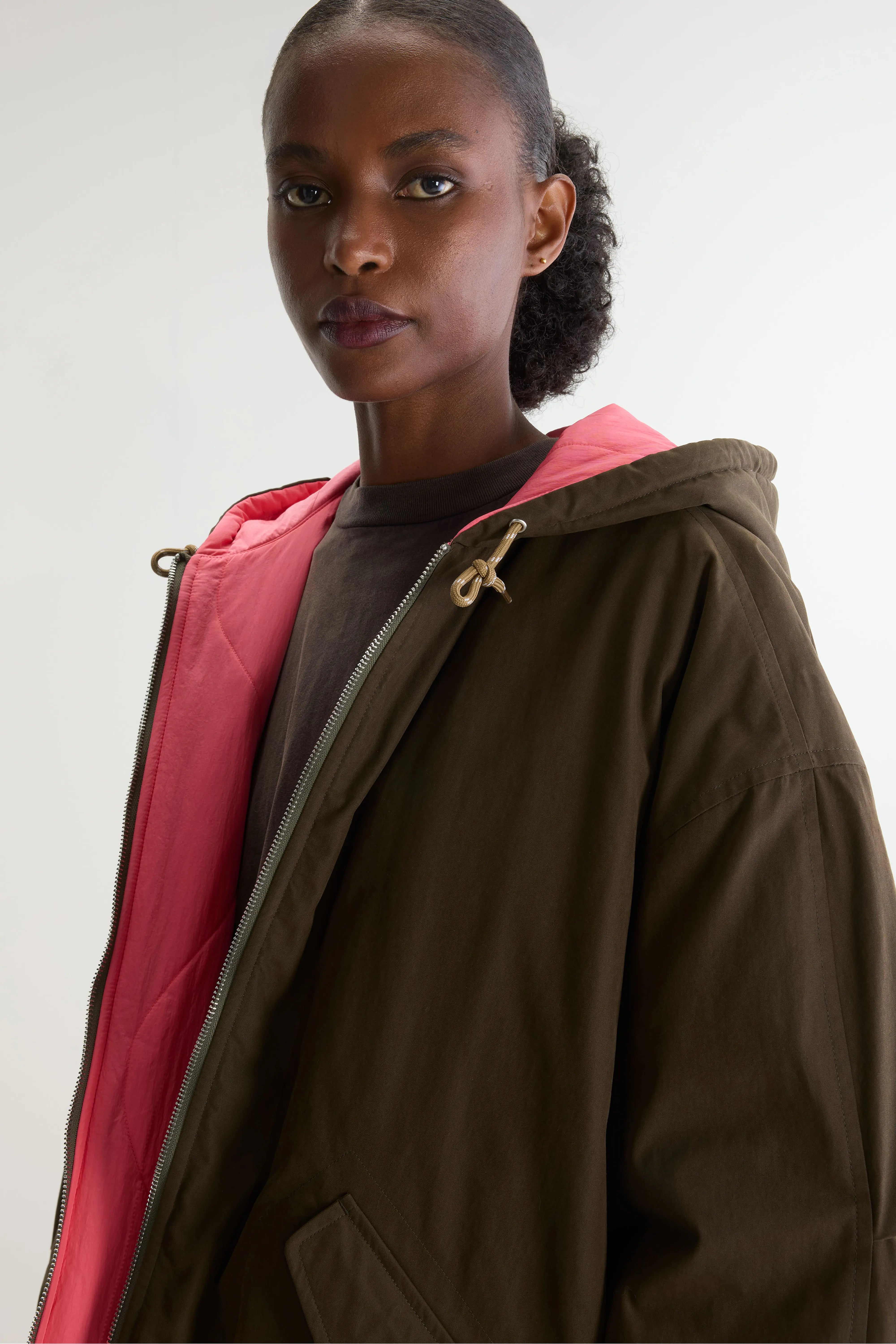 Manteau à capuche Honor (262 / W / EBONY)