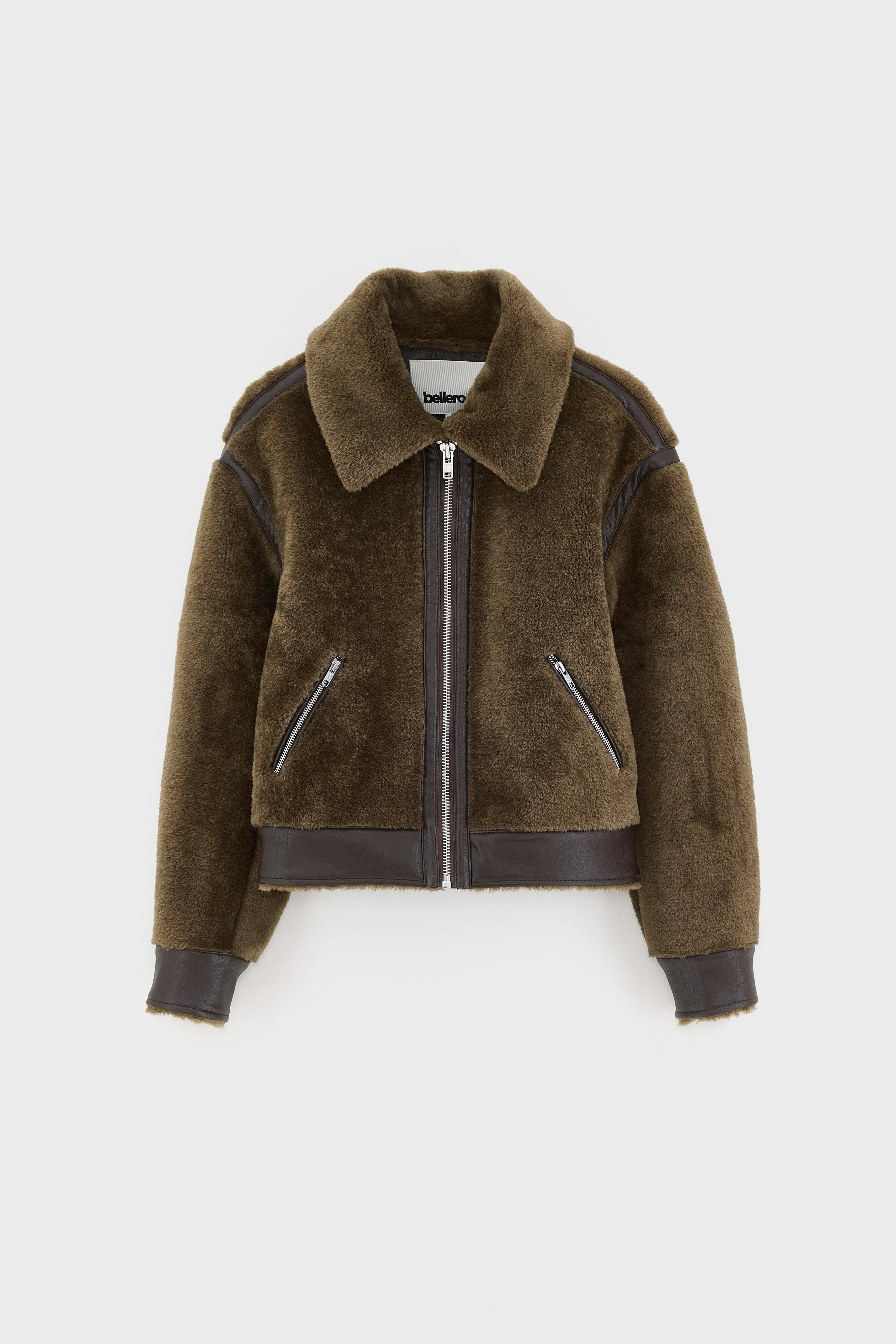Eagle shearling jas (262 / W / DARK ROAST)
