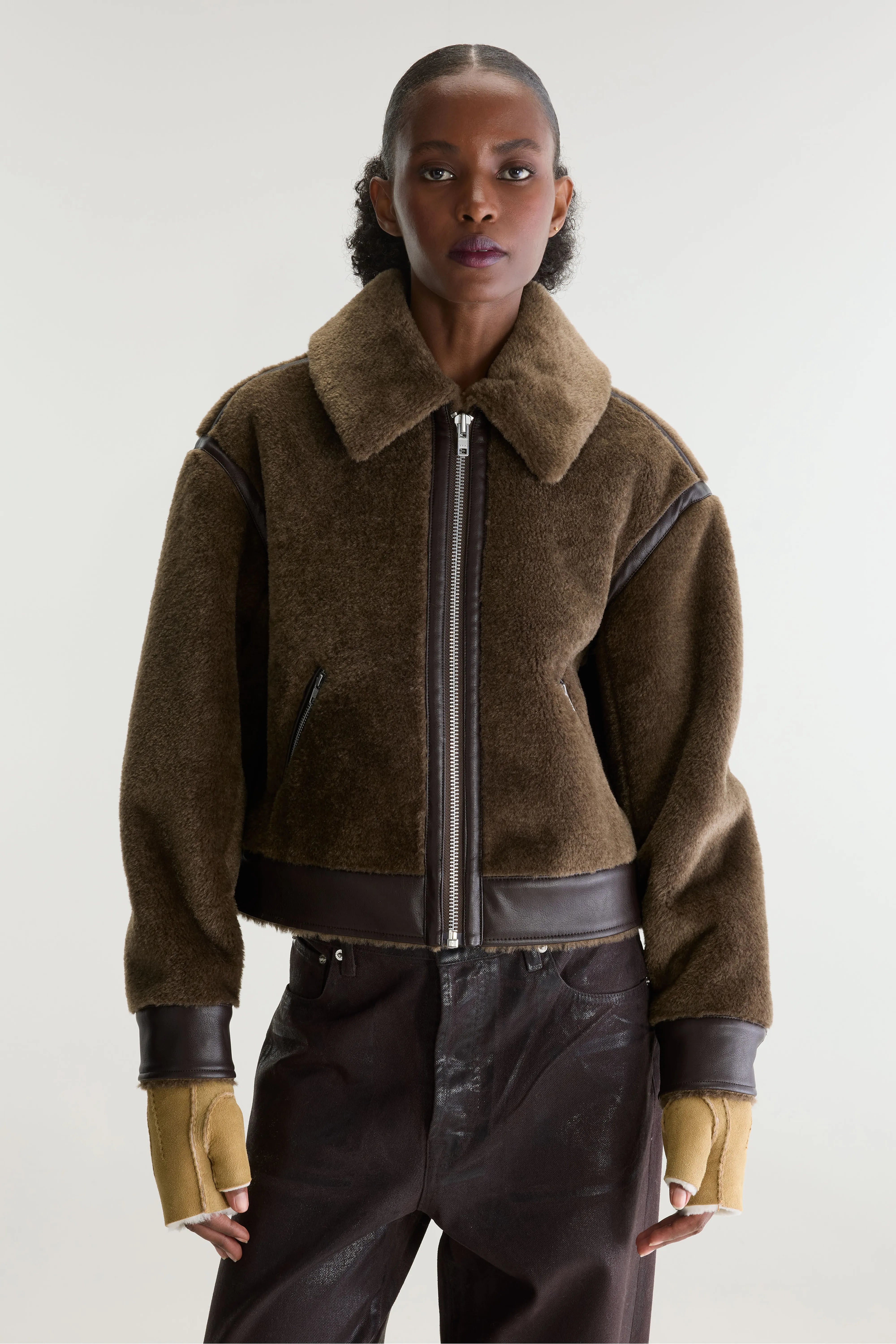 Eagle Shearling Jas - Dark roast Voor Dames | Bellerose