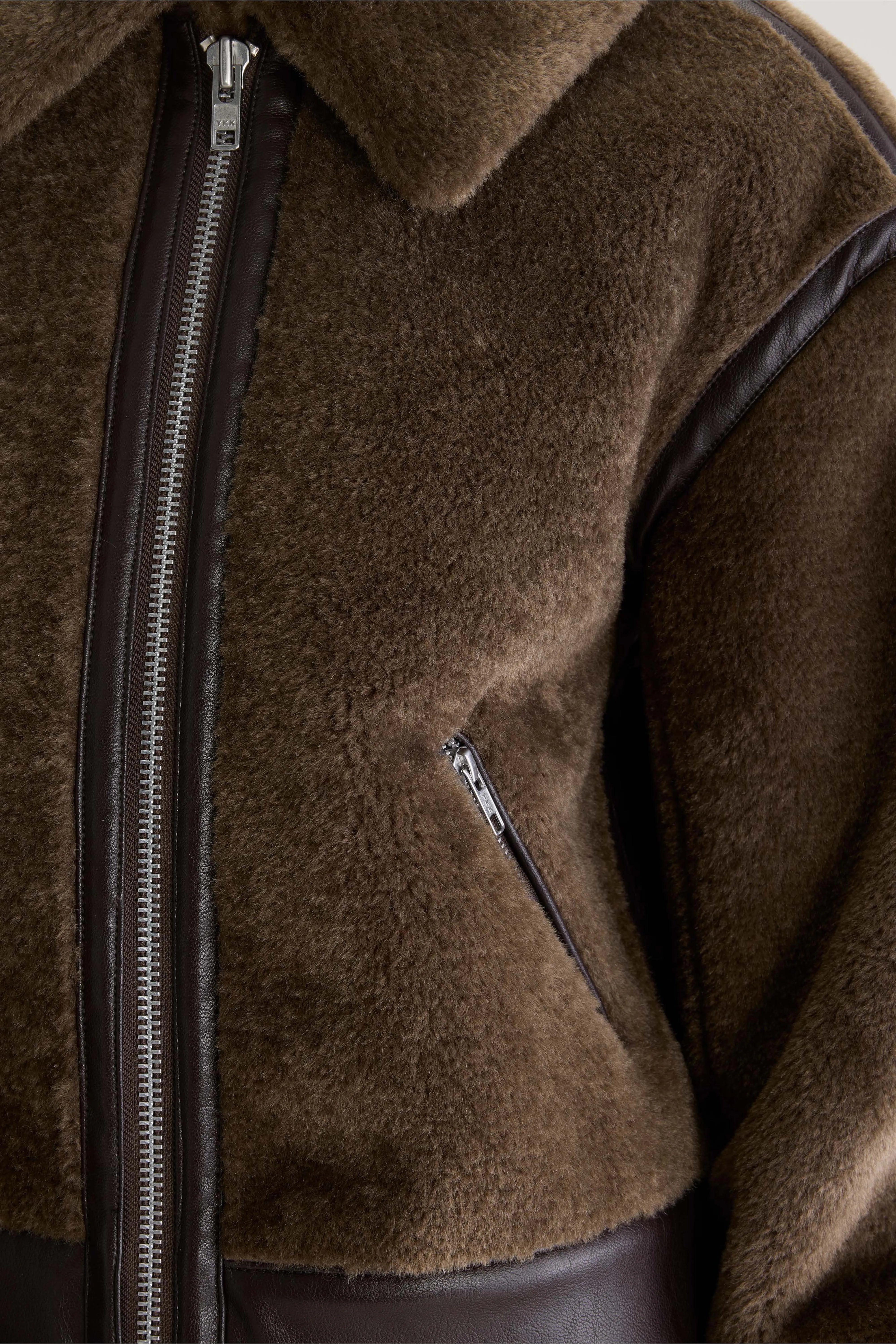 Eagle shearling jas (262 / W / DARK ROAST)