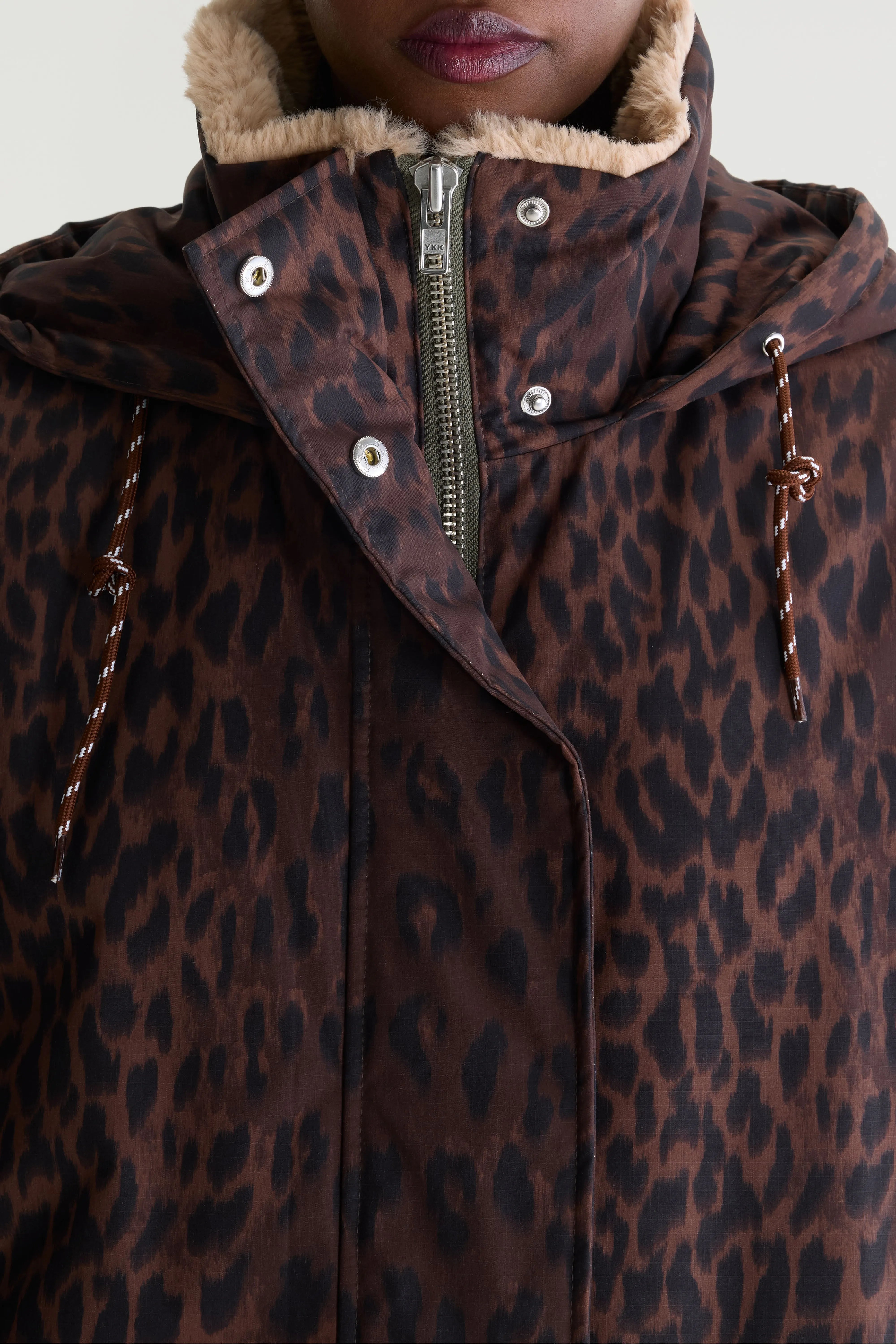 Parka À Capuche Jade - Black / Coffee / Dark roast Pour Femme | Bellerose