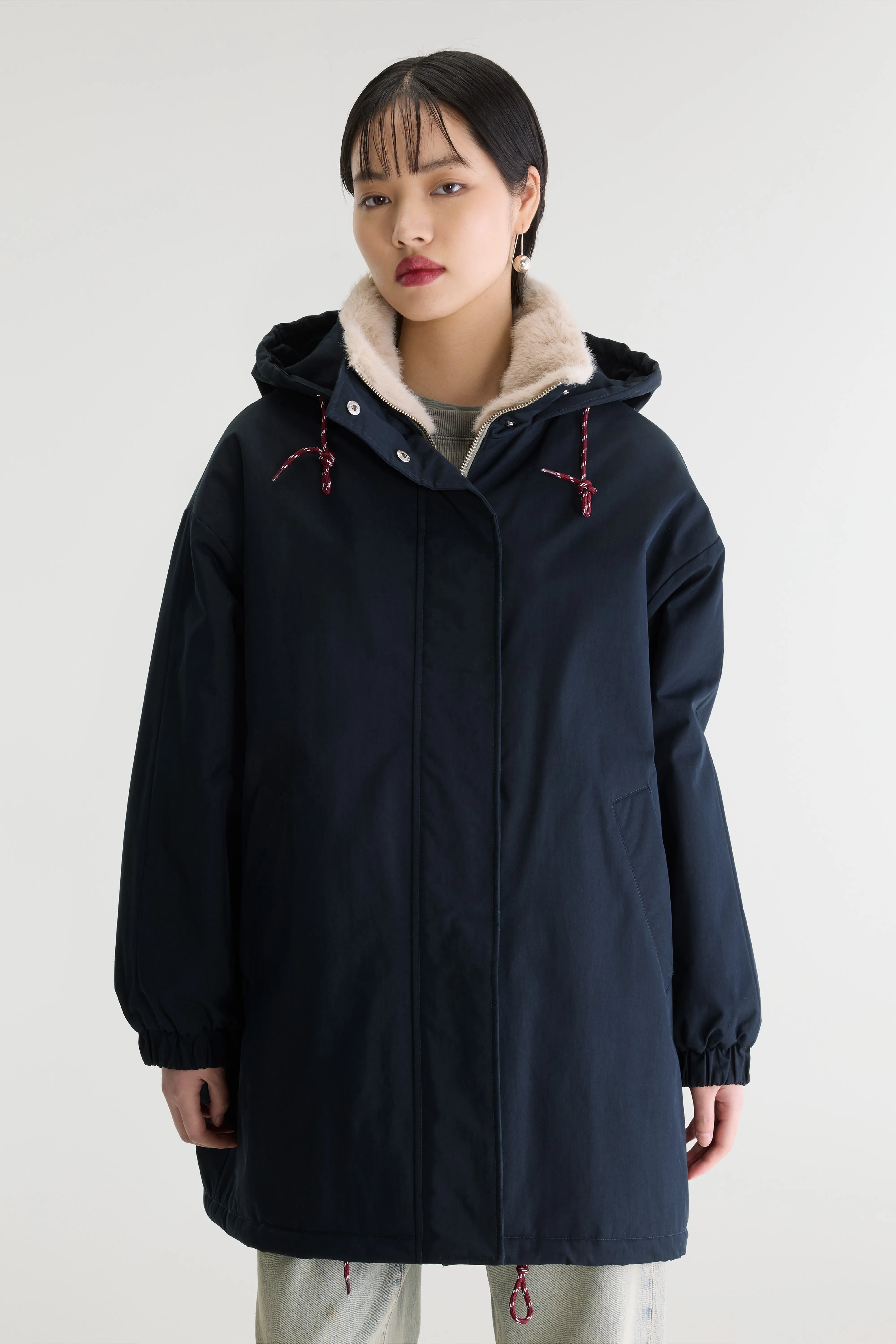 Parka À Capuche Jade - Navy Pour Femme | Bellerose