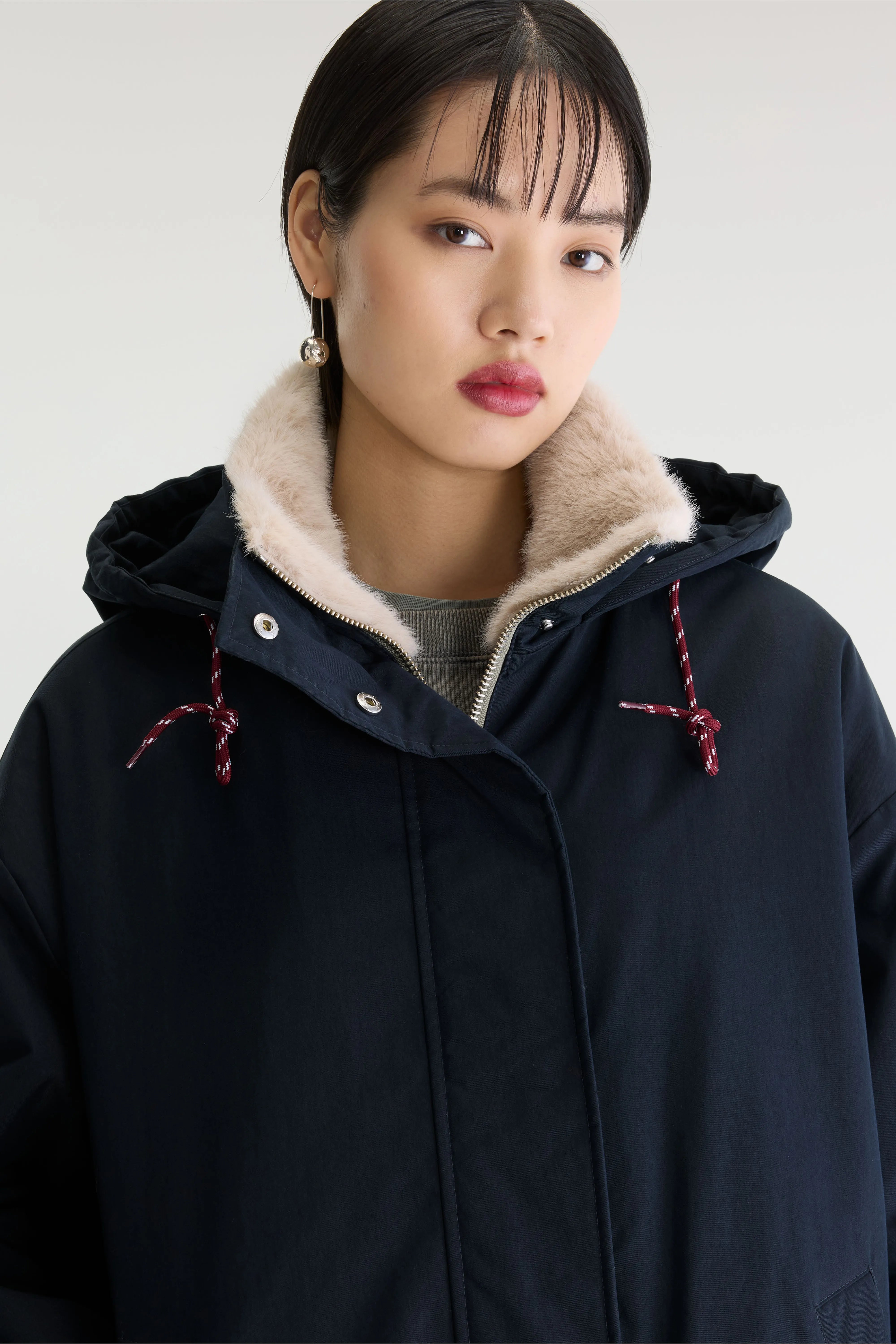 Parka À Capuche Jade - Navy Pour Femme | Bellerose
