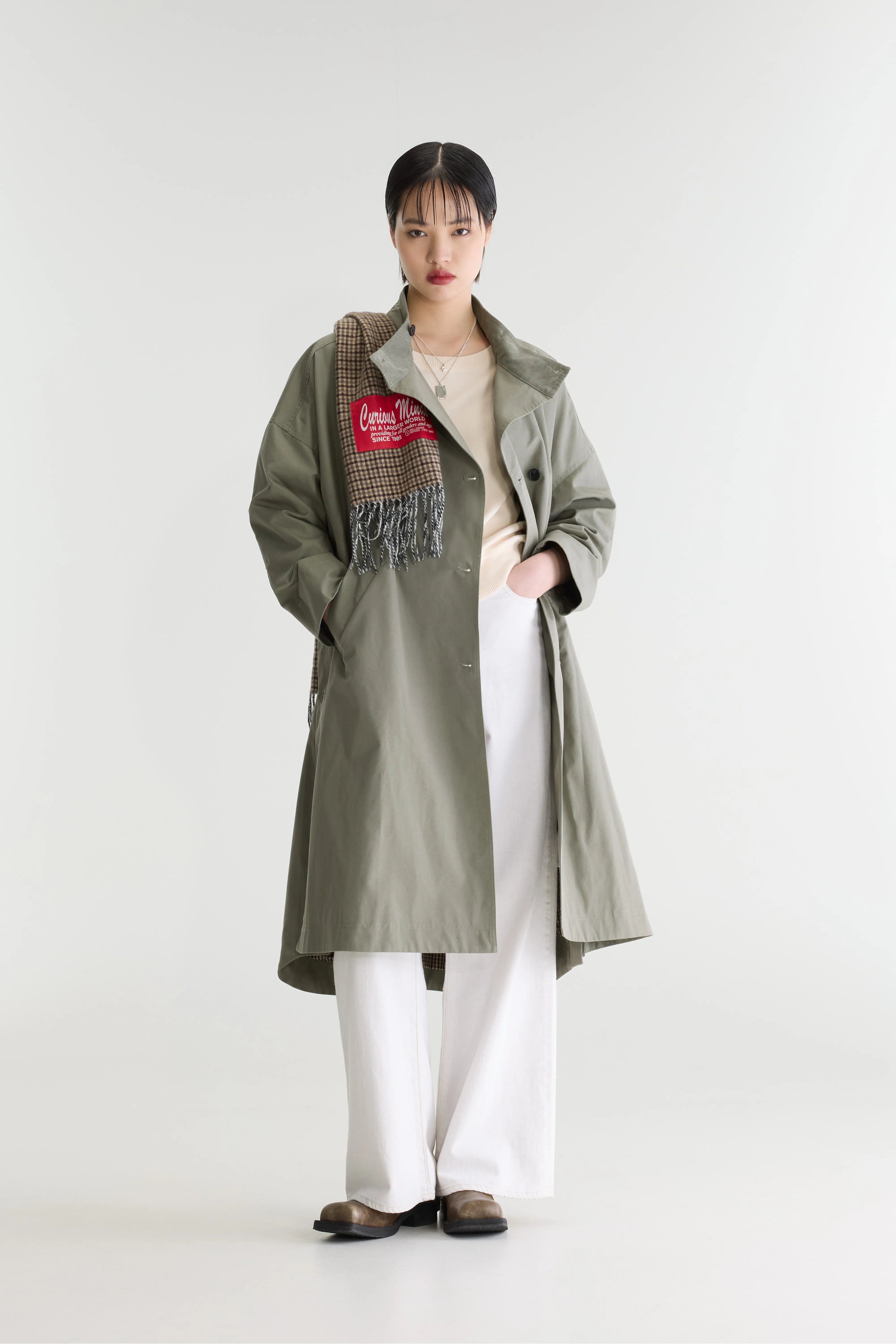 Juttac Trench Coat - Metal green For Women | Bellerose