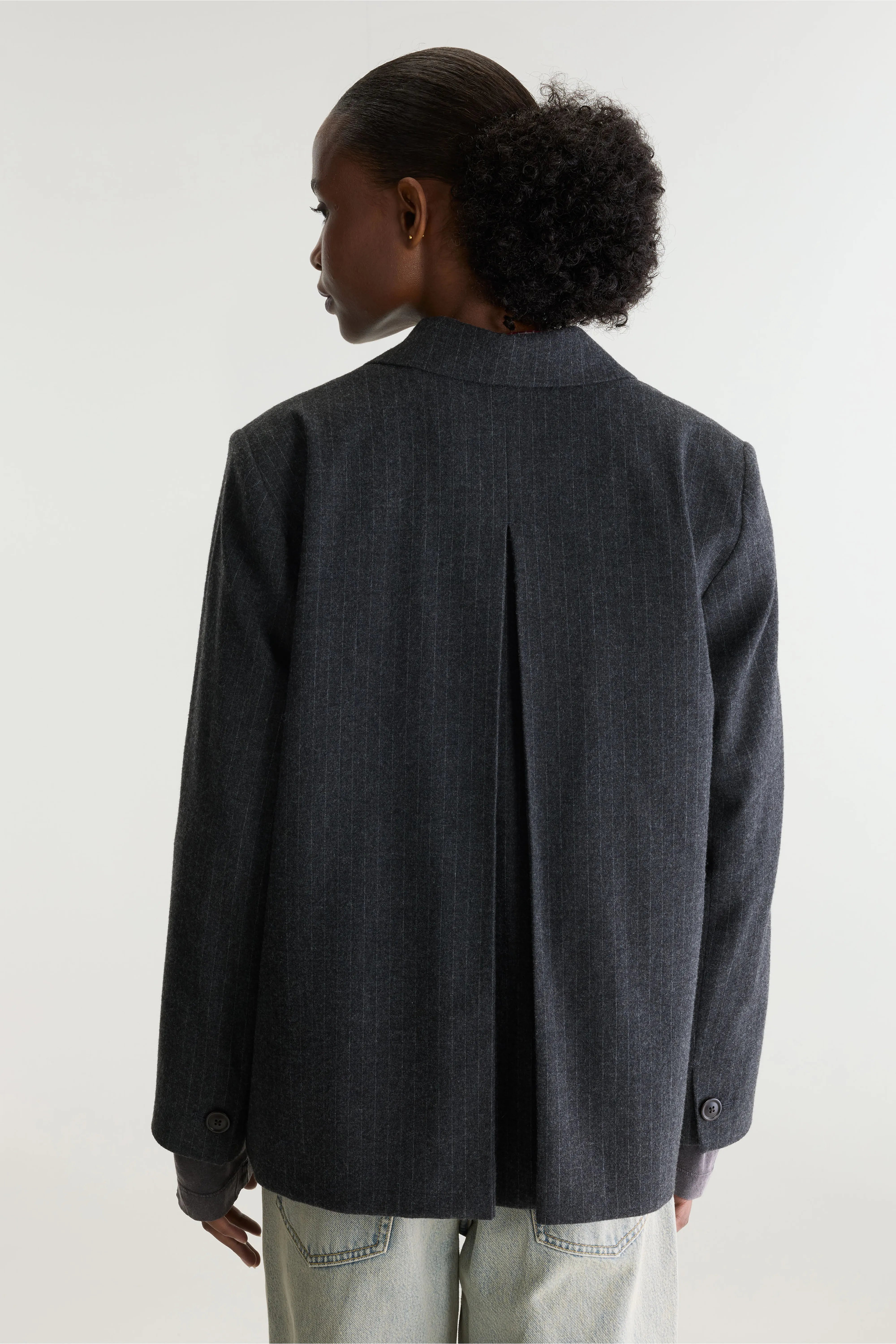 Valenti Classic Blazer - Anthracite / Sparrow For Women | Bellerose