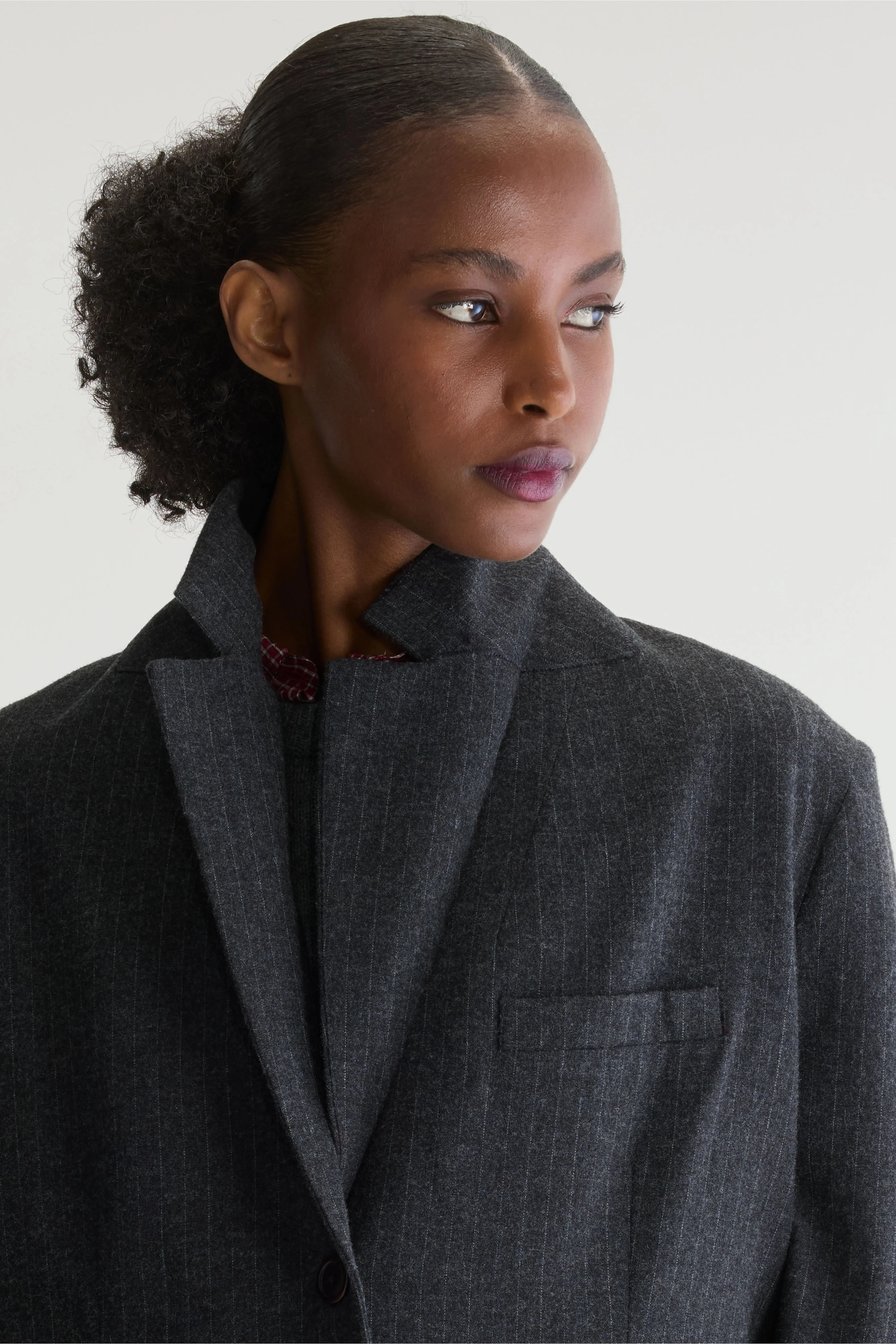 Valenti Classic Blazer - Anthracite / Sparrow For Women | Bellerose
