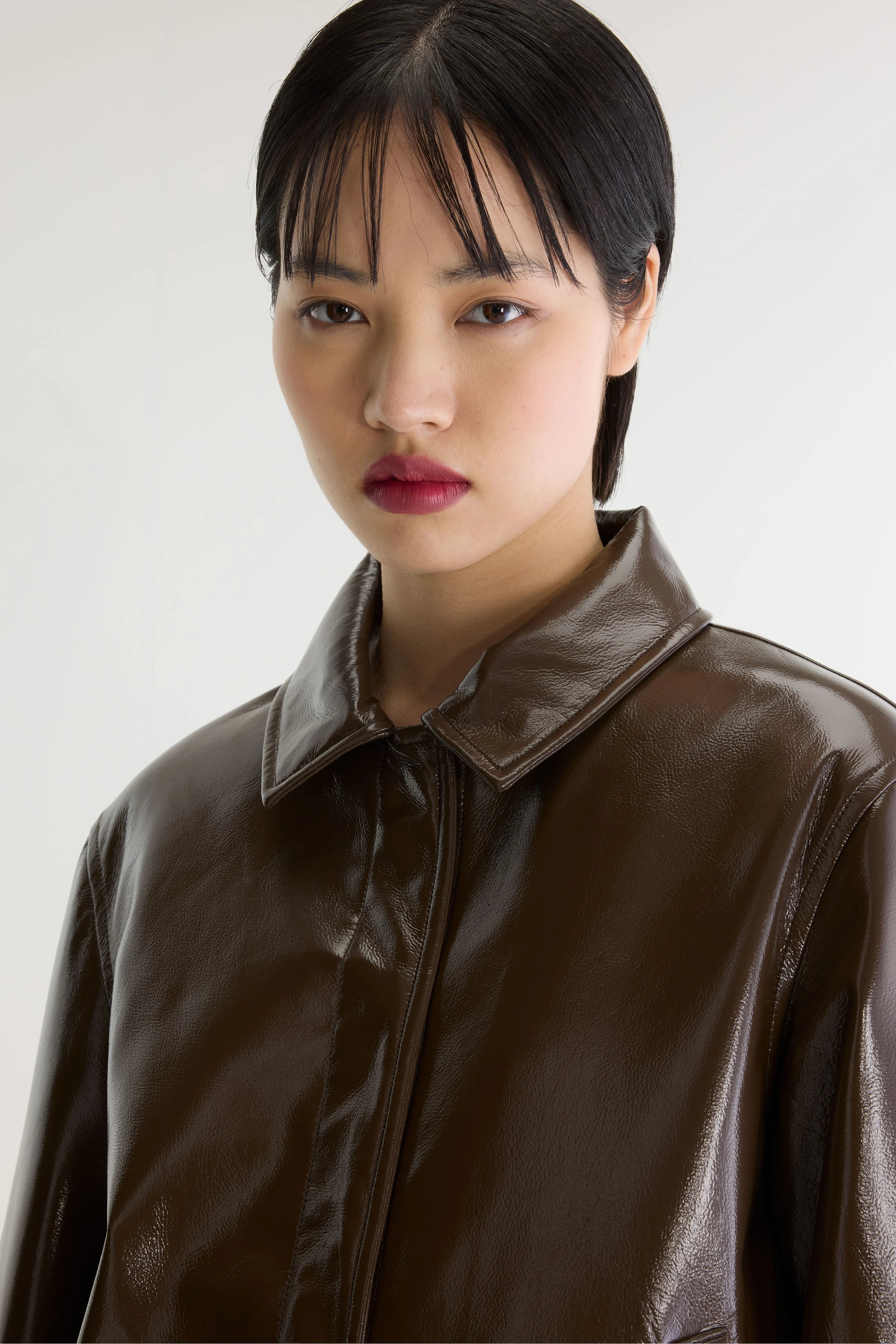 Harred Faux-leather Jacket - Carbone For Women | Bellerose