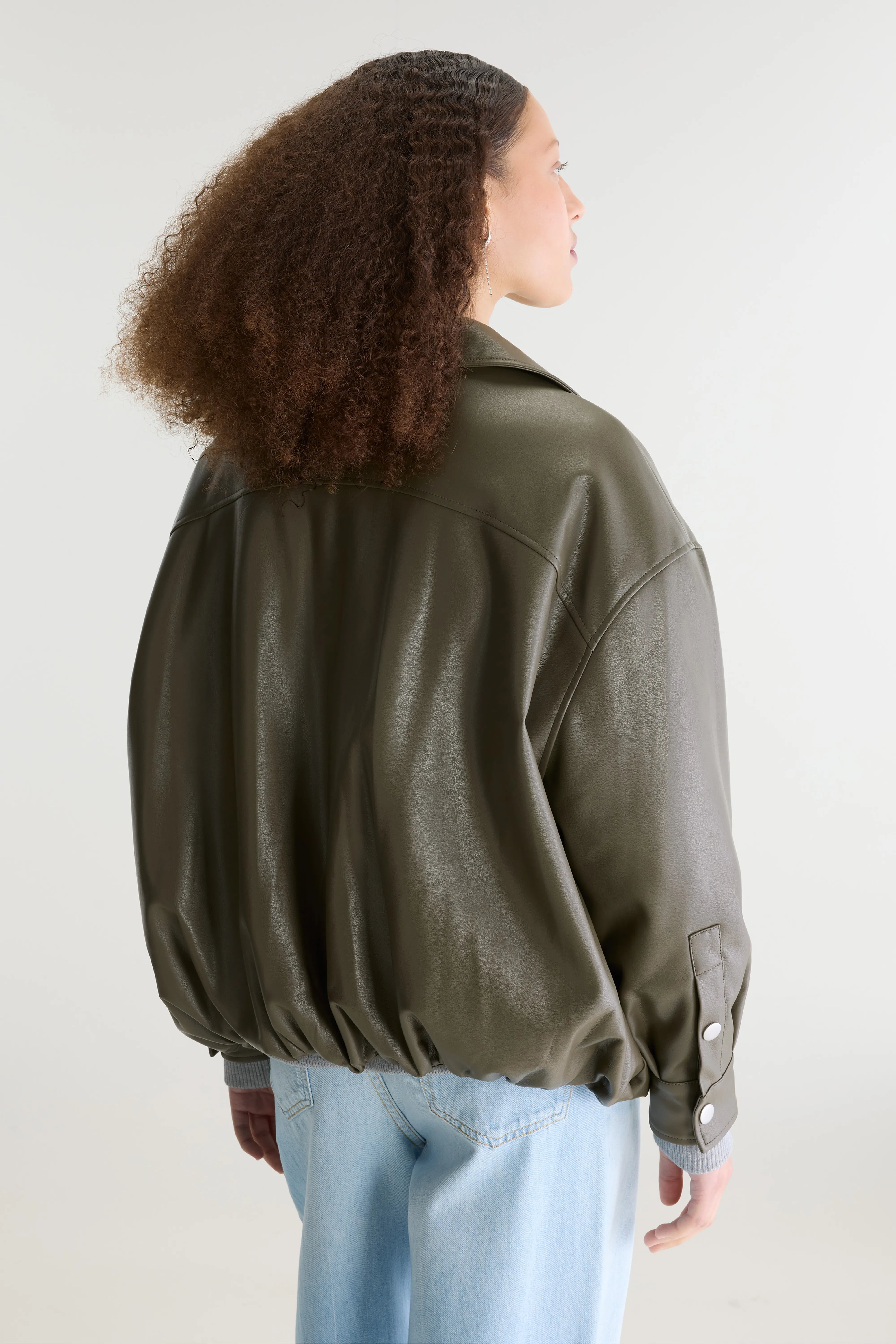 Veste en similicuir Jellis (262 / W / DUSTY OLIVE)