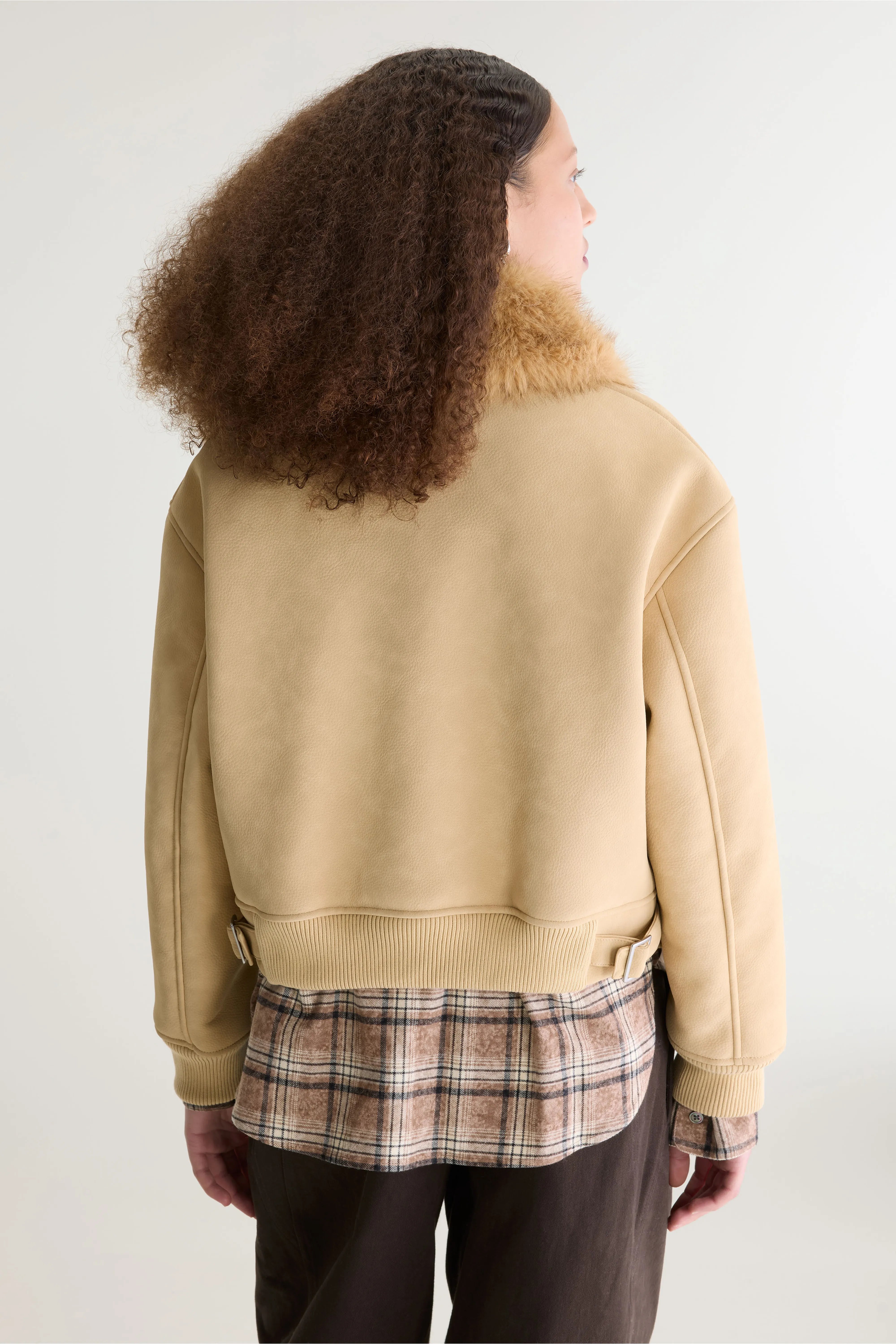 Erin imitatieleren jas (262 / W / CLAY)