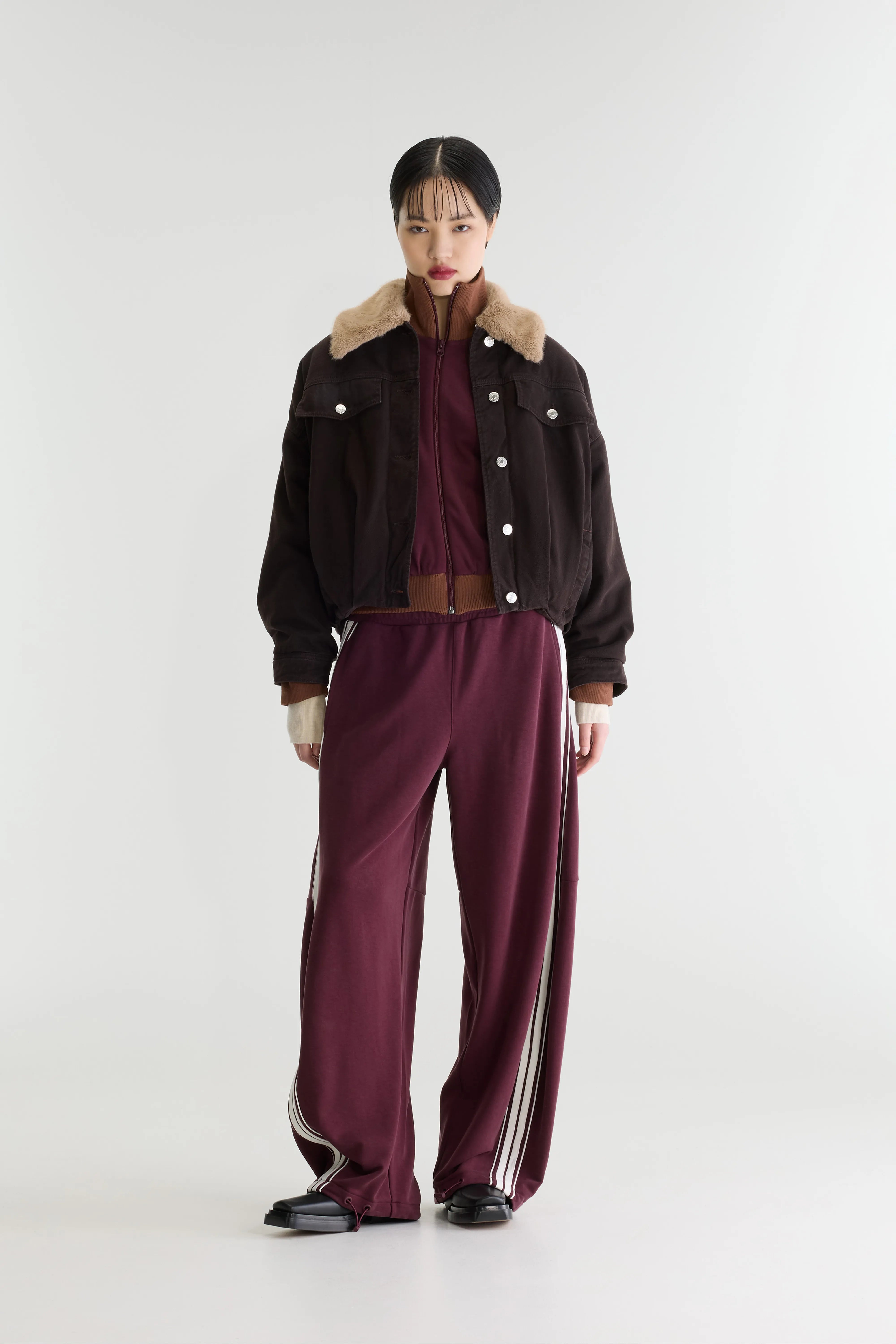 Veste En Denim Pias - Dark roast Pour Femme | Bellerose