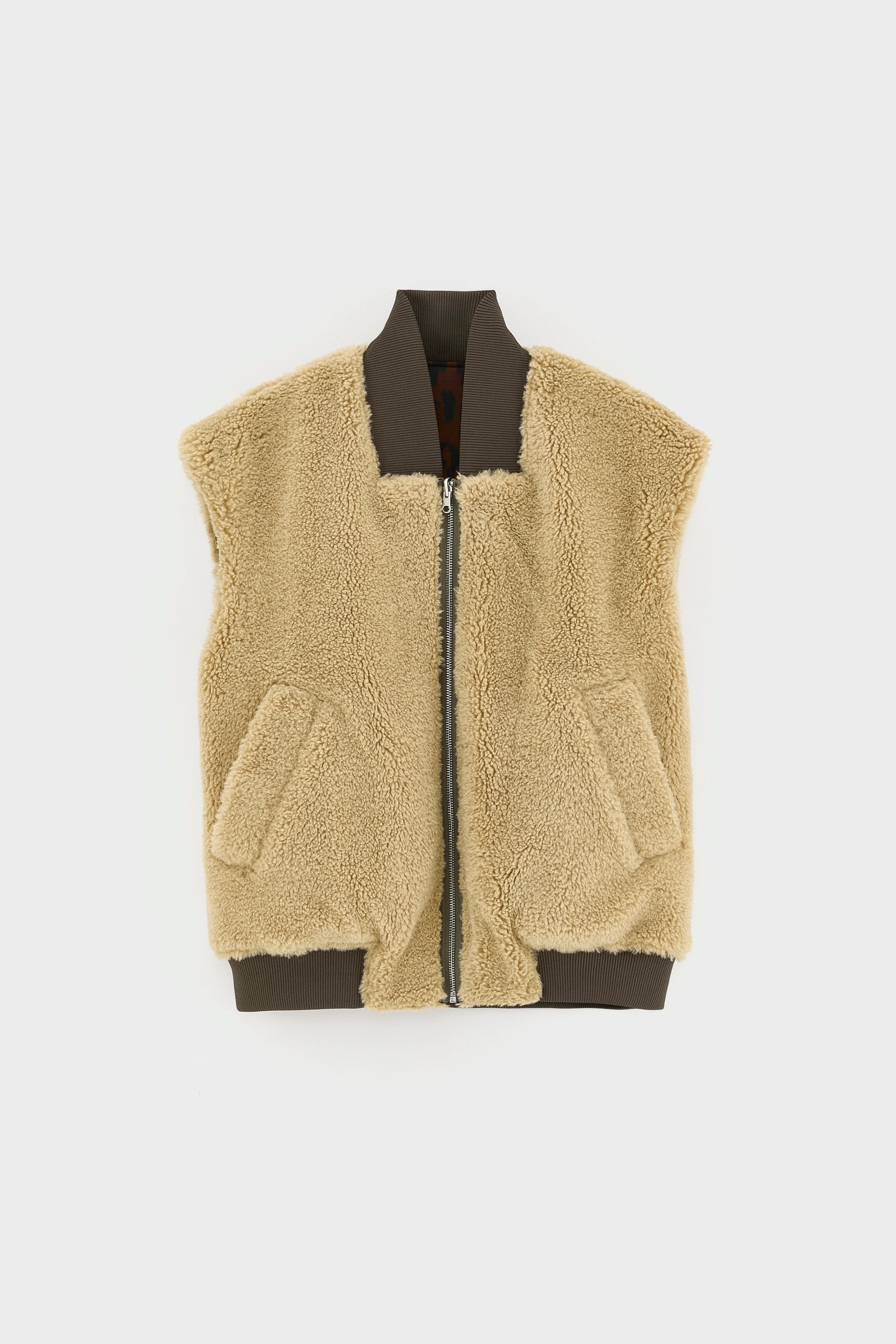 Haalo bodywarmer met luipaardprint (262 / W / DISPLAY A)