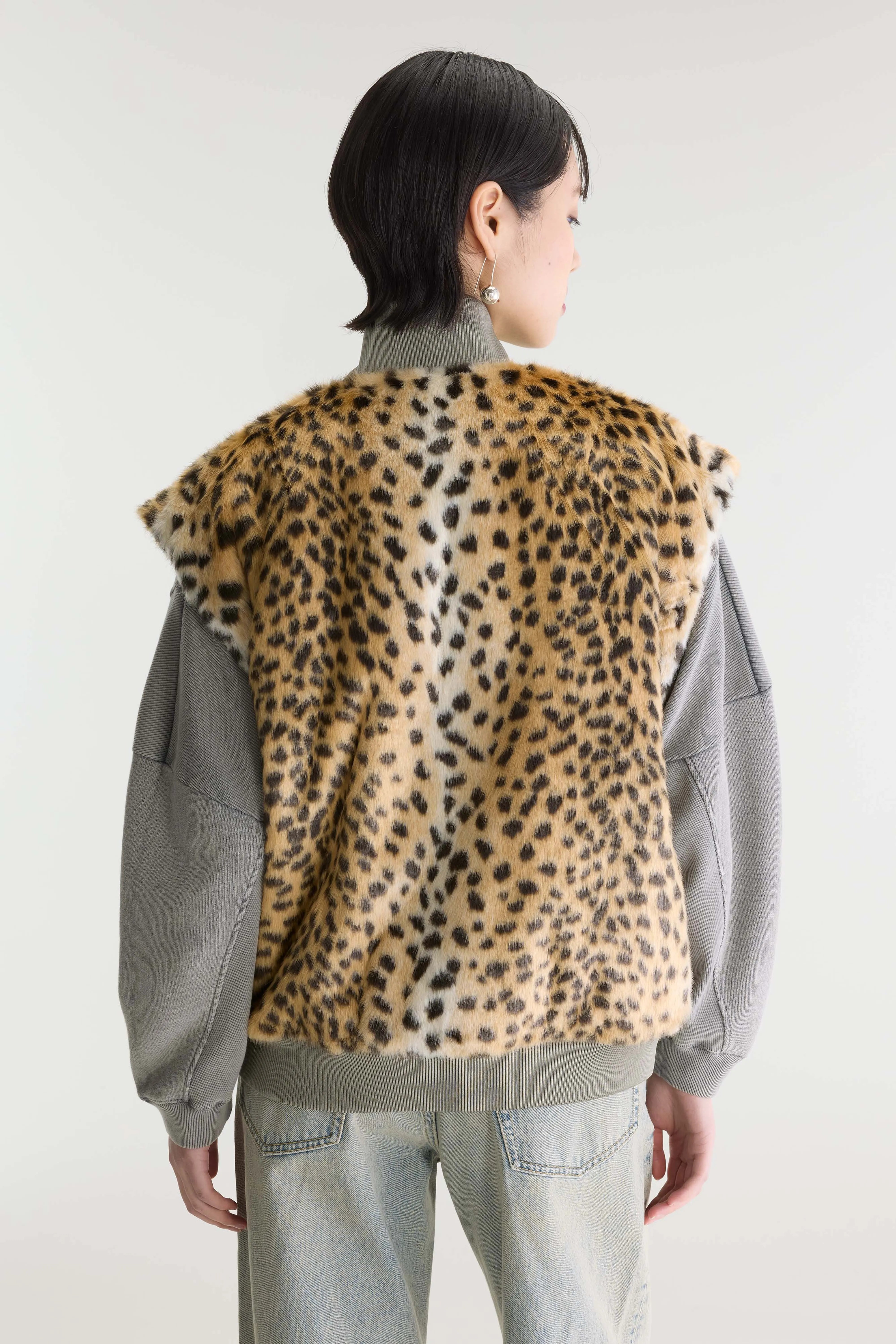 Haalo Leopard-print Bodywarmer - Ardoise For Women | Bellerose