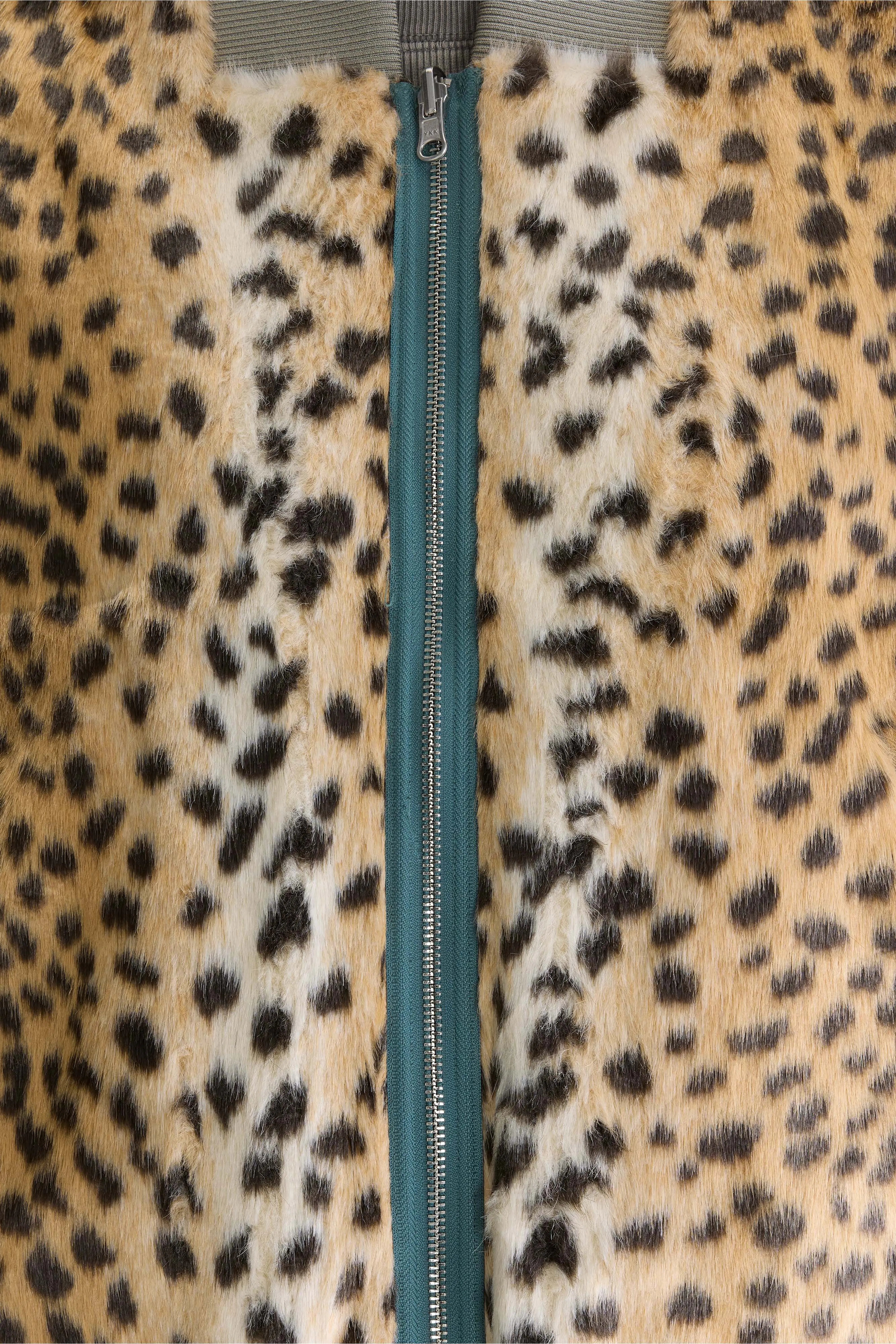 Haalo bodywarmer met luipaardprint (262 / W / ARDOISE)