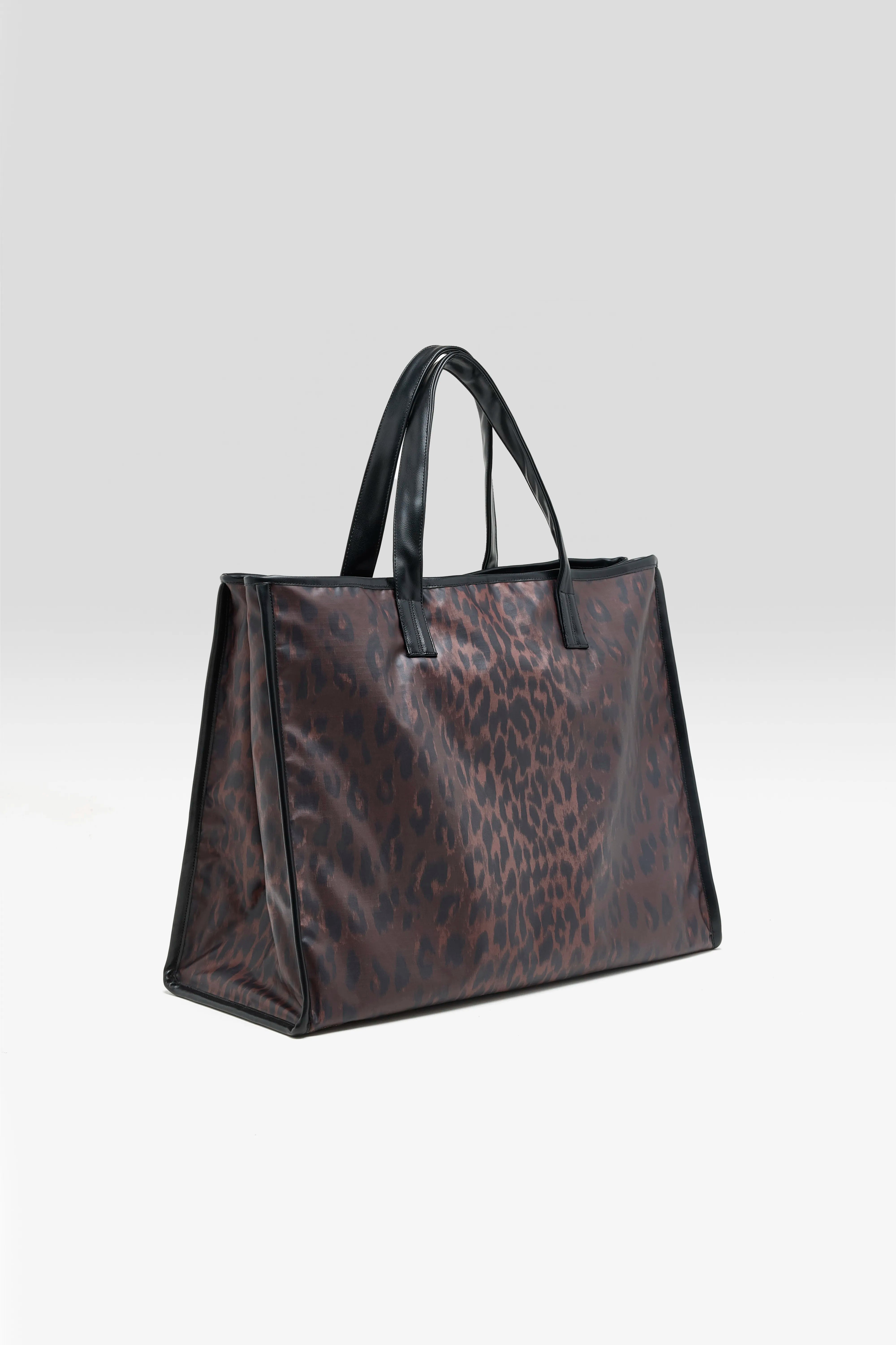 Hecky tote bag met luipaardprint (262 / W / DISPLAY A)