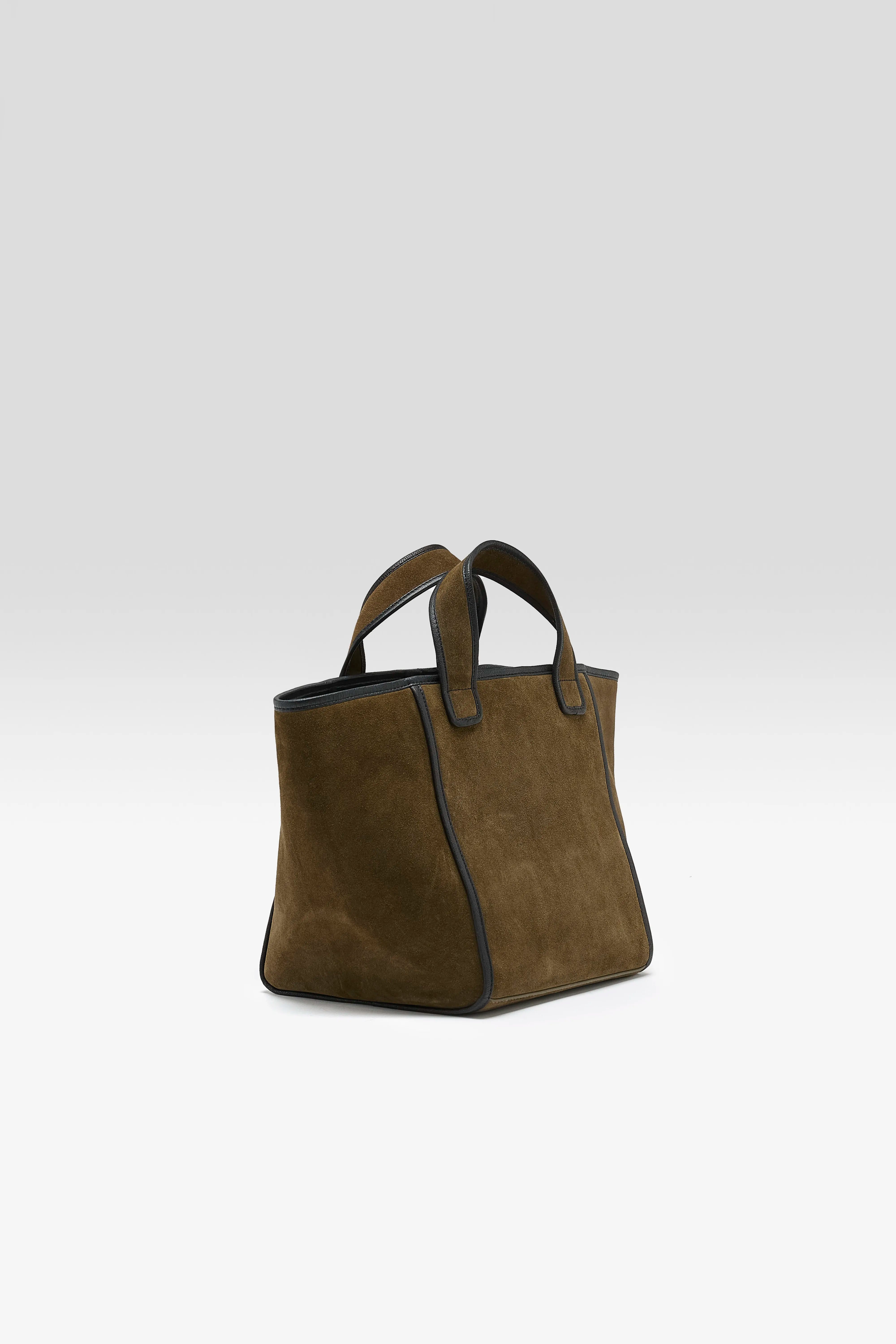 Kub mini suede-leather bag (262 / W / ARMY)
