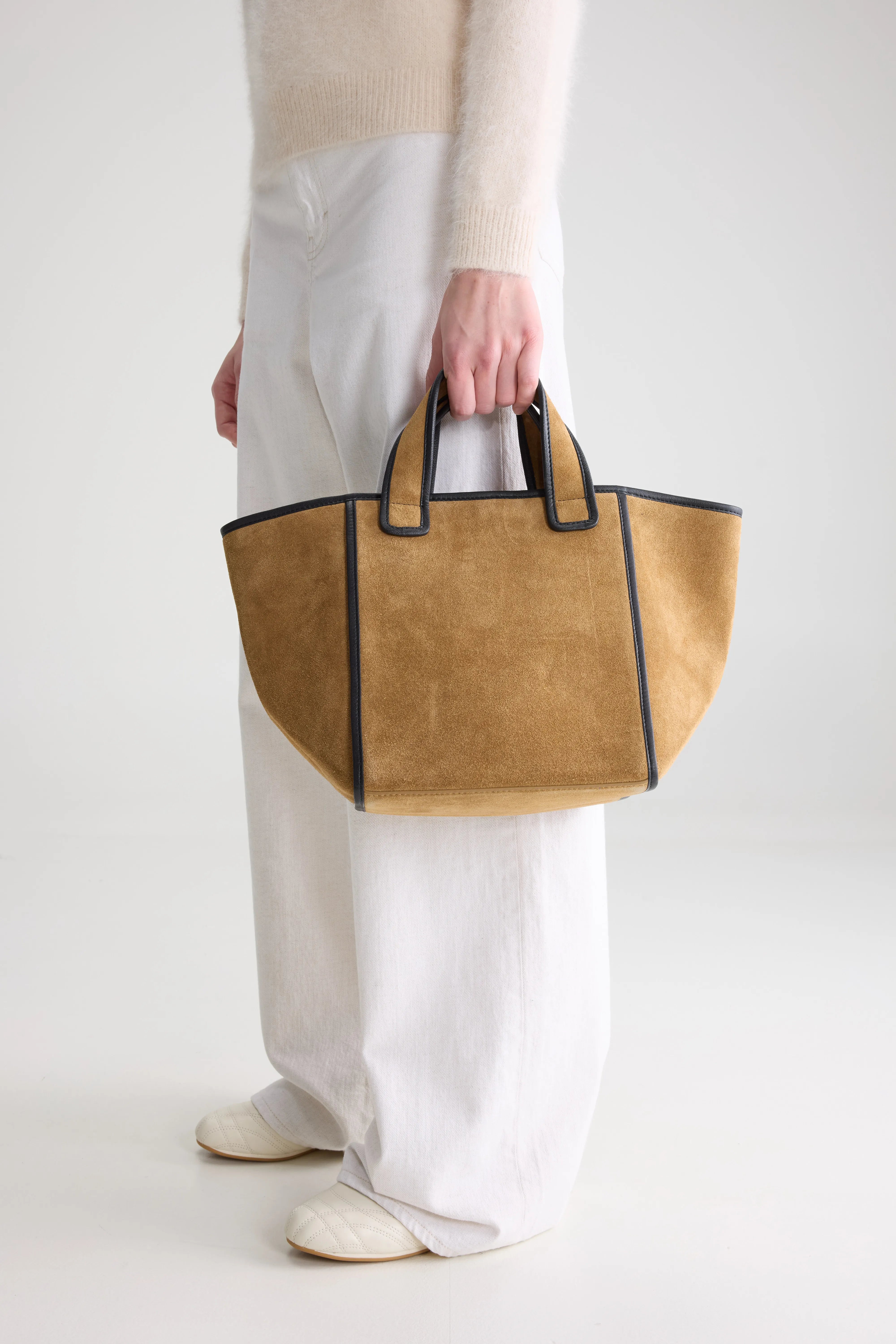 Kub Mini Suede-leather Bag - Black beauty / Breen For Women | Bellerose