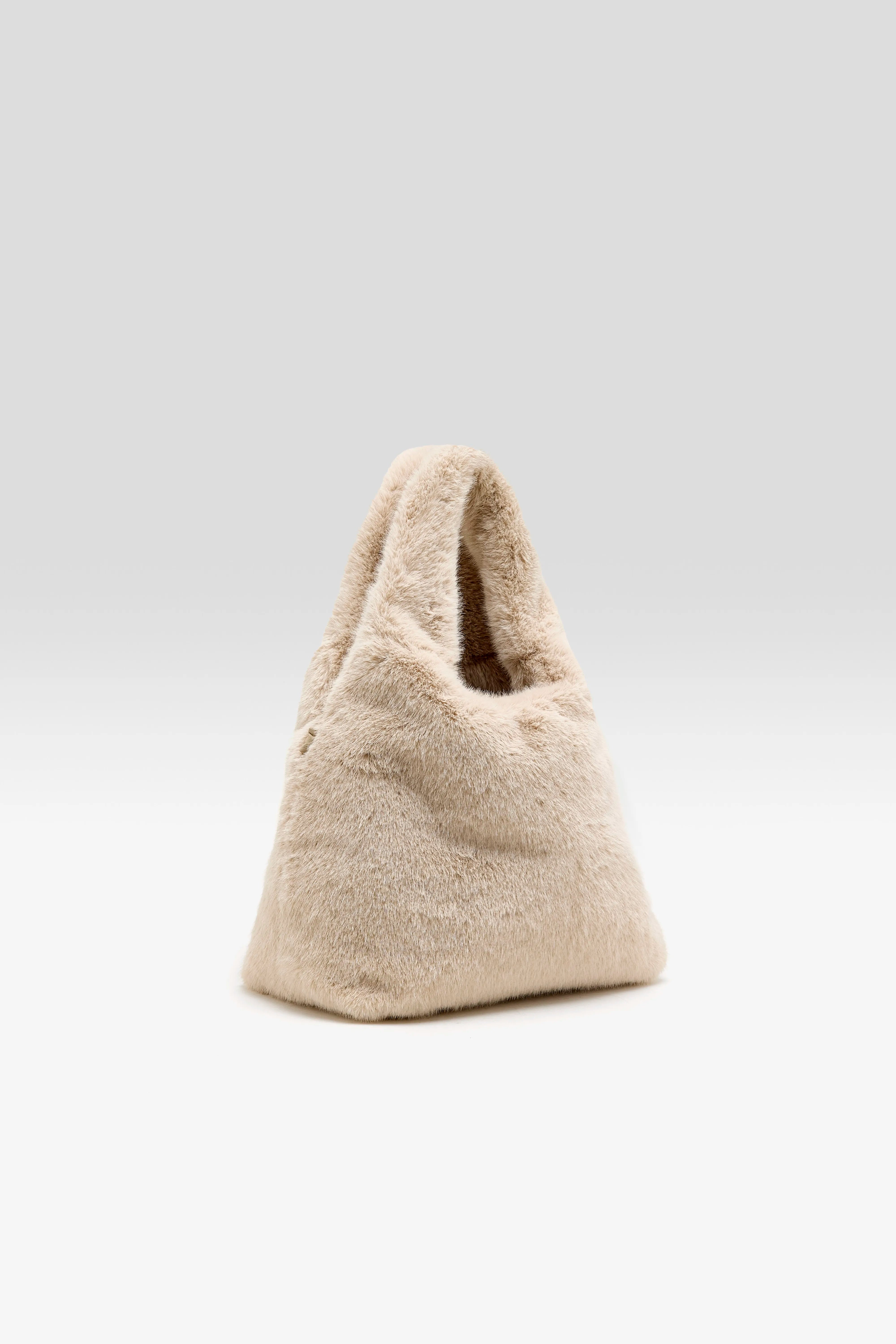 Sac à main en fausse fourrure Helga (262 / W / STONE)