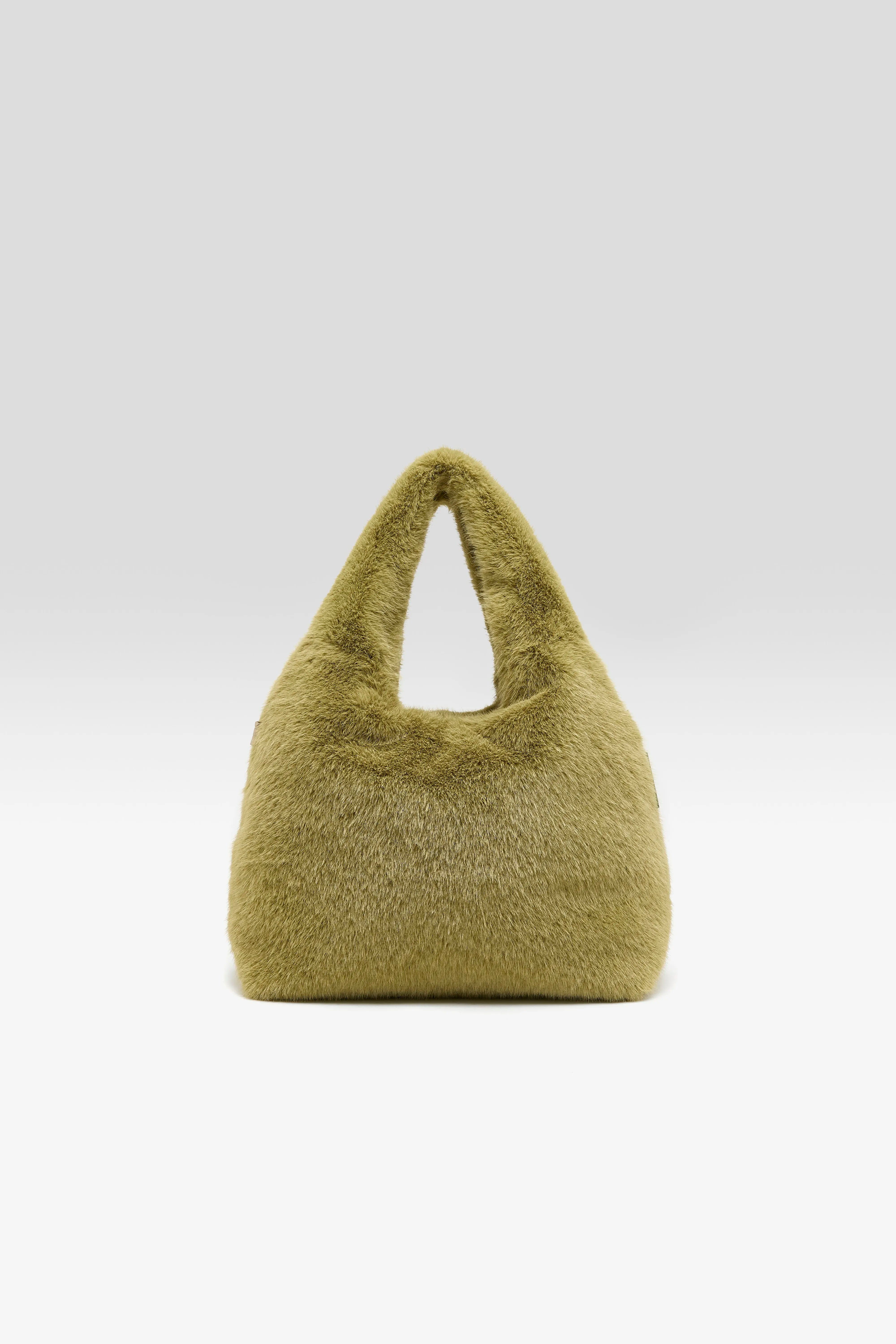 Sac À Main En Fausse Fourrure Helga - Tilleul Pour Femme | Bellerose
