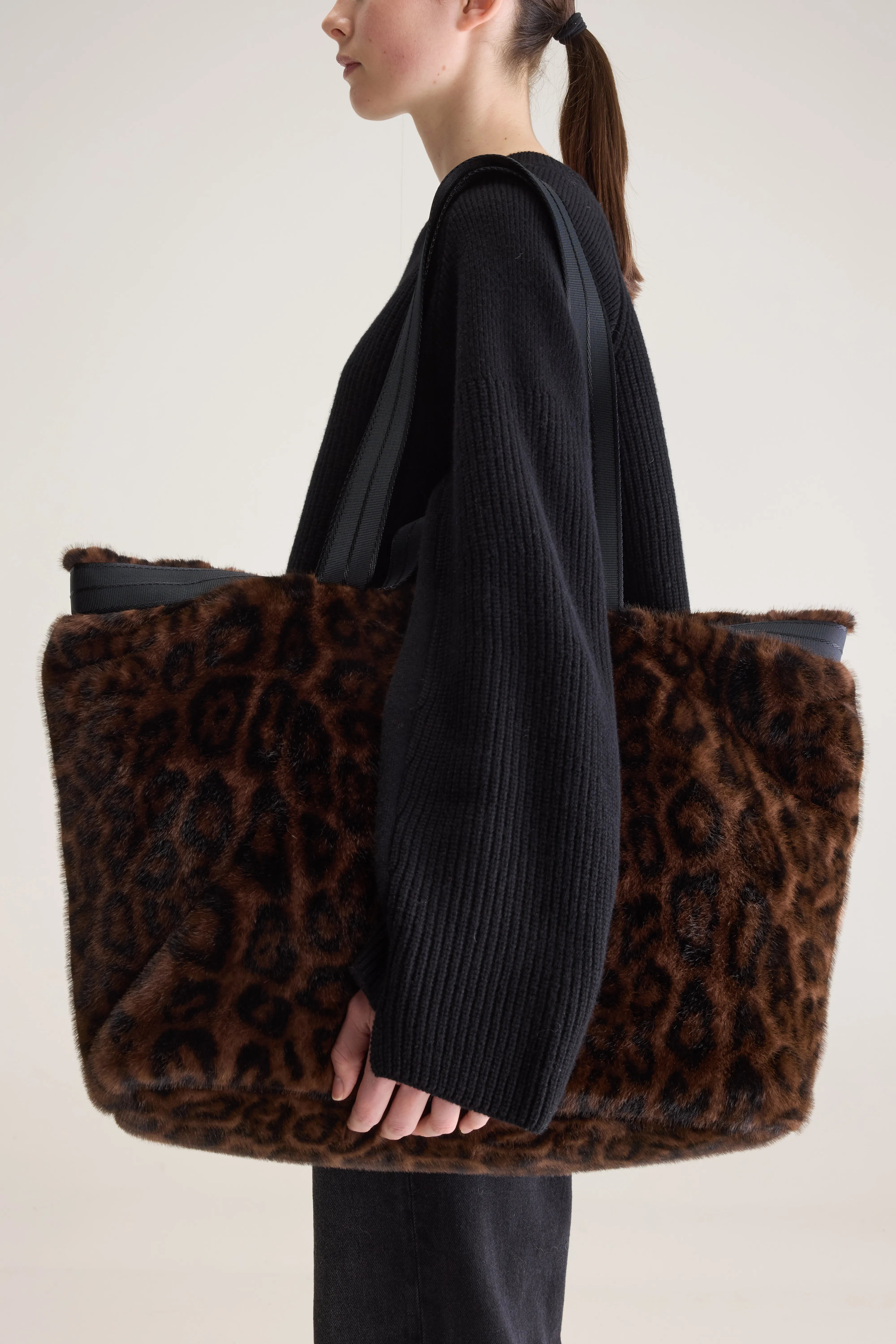 Jommie leopard tote bag (262 / W / COMBO A)