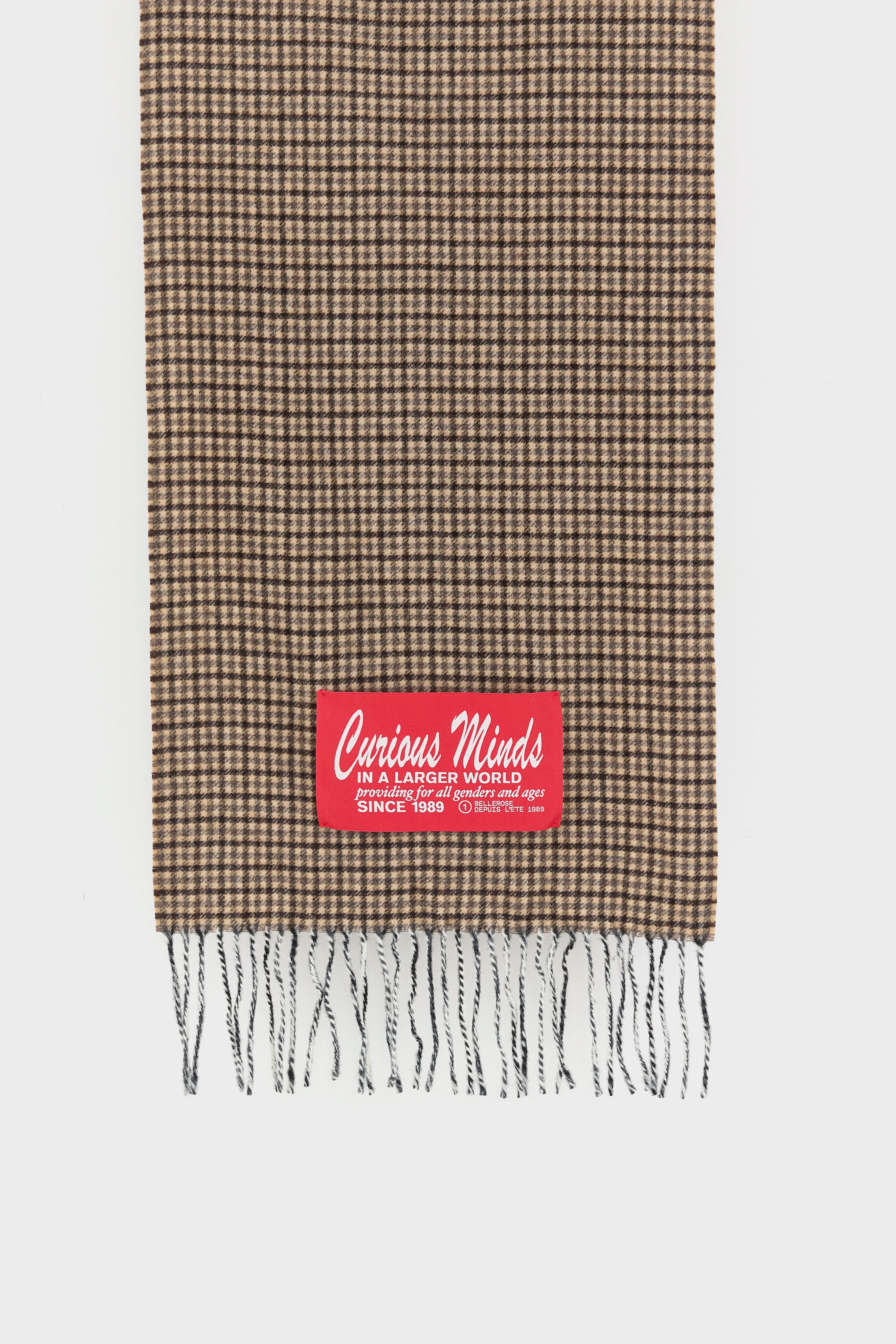 Milan Wool Scarf - Dark roast / Fir / Natural For Women | Bellerose