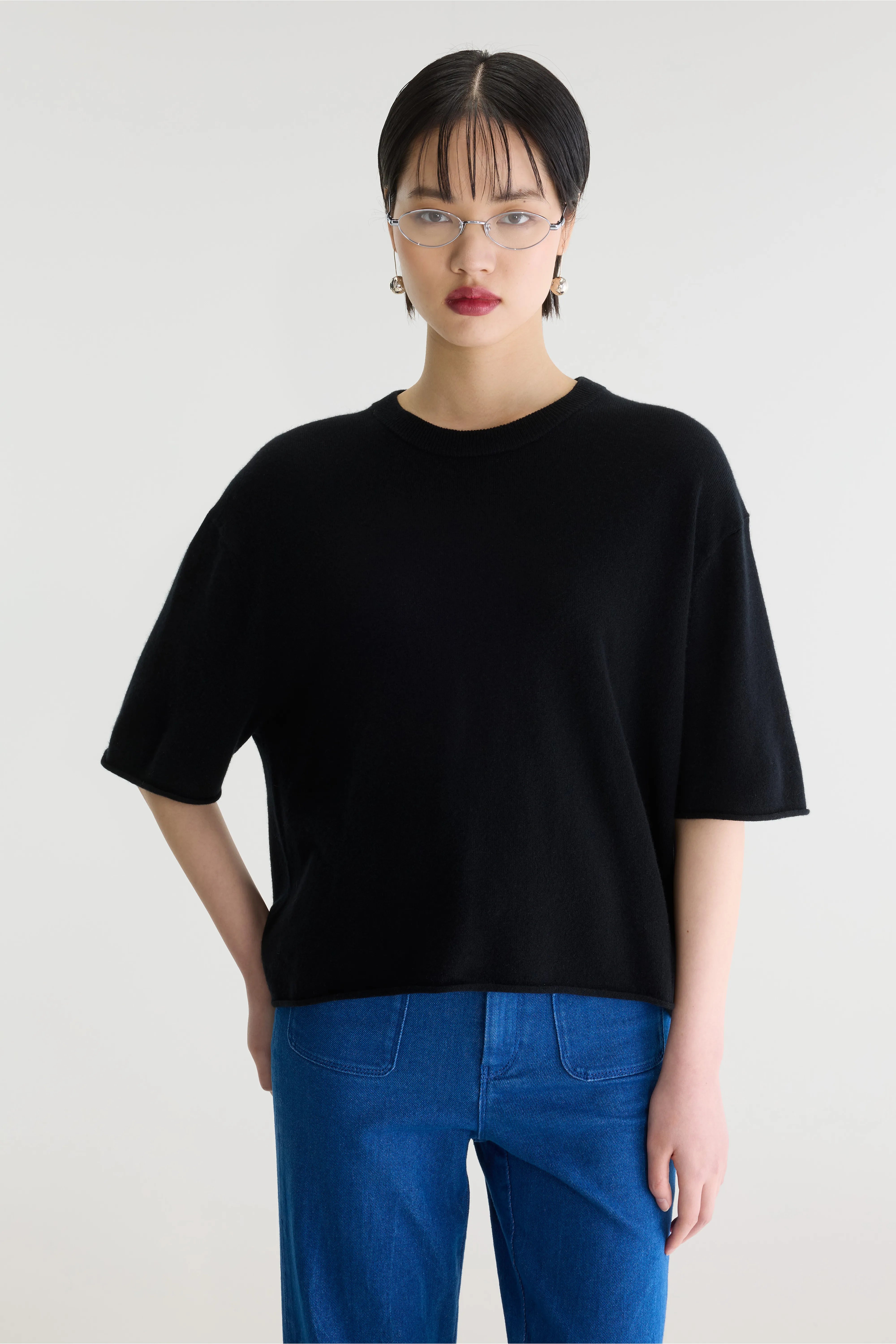 Pull À Manches Courtes Sonza - Black Pour Femme | Bellerose