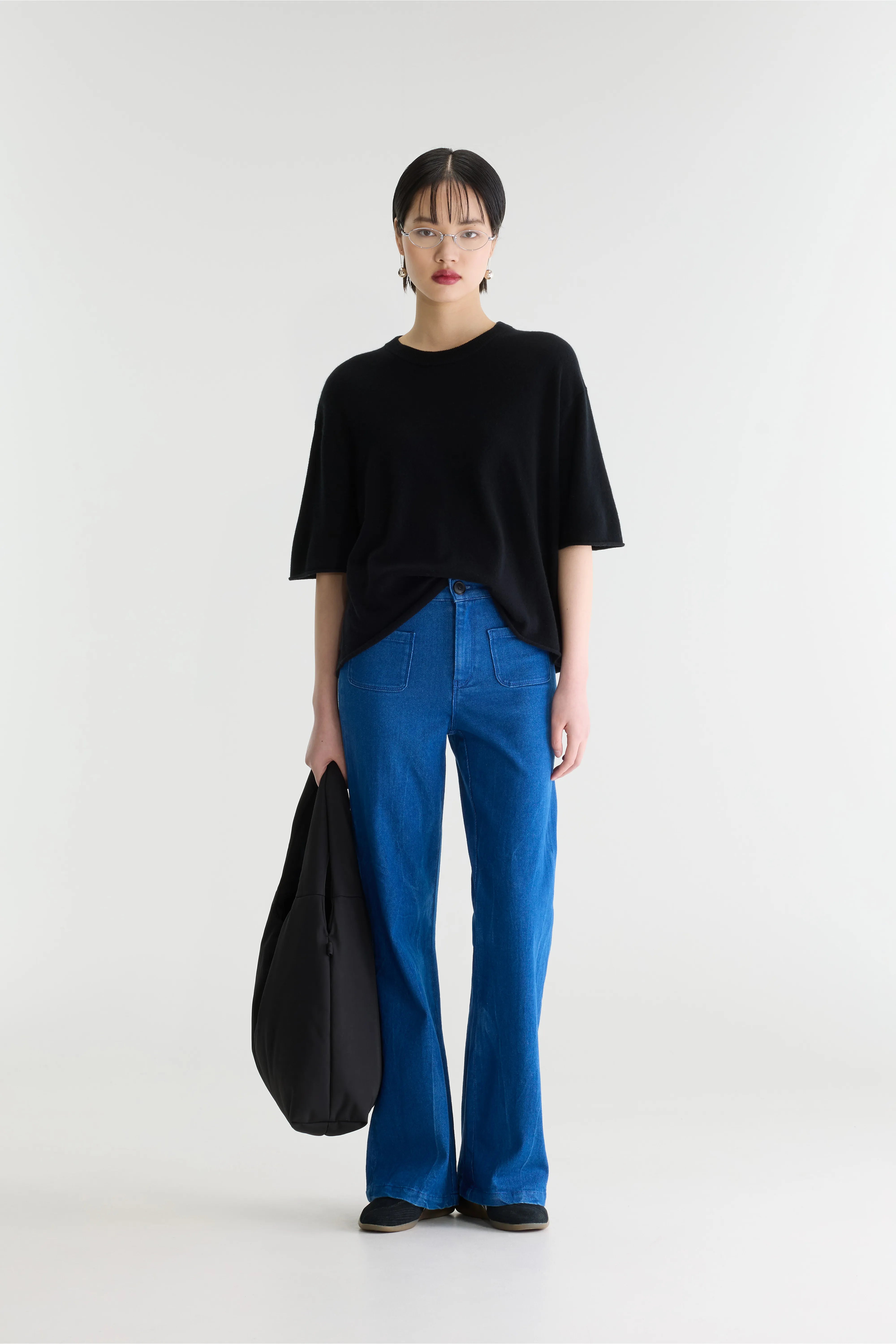 Pull À Manches Courtes Sonza - Black Pour Femme | Bellerose