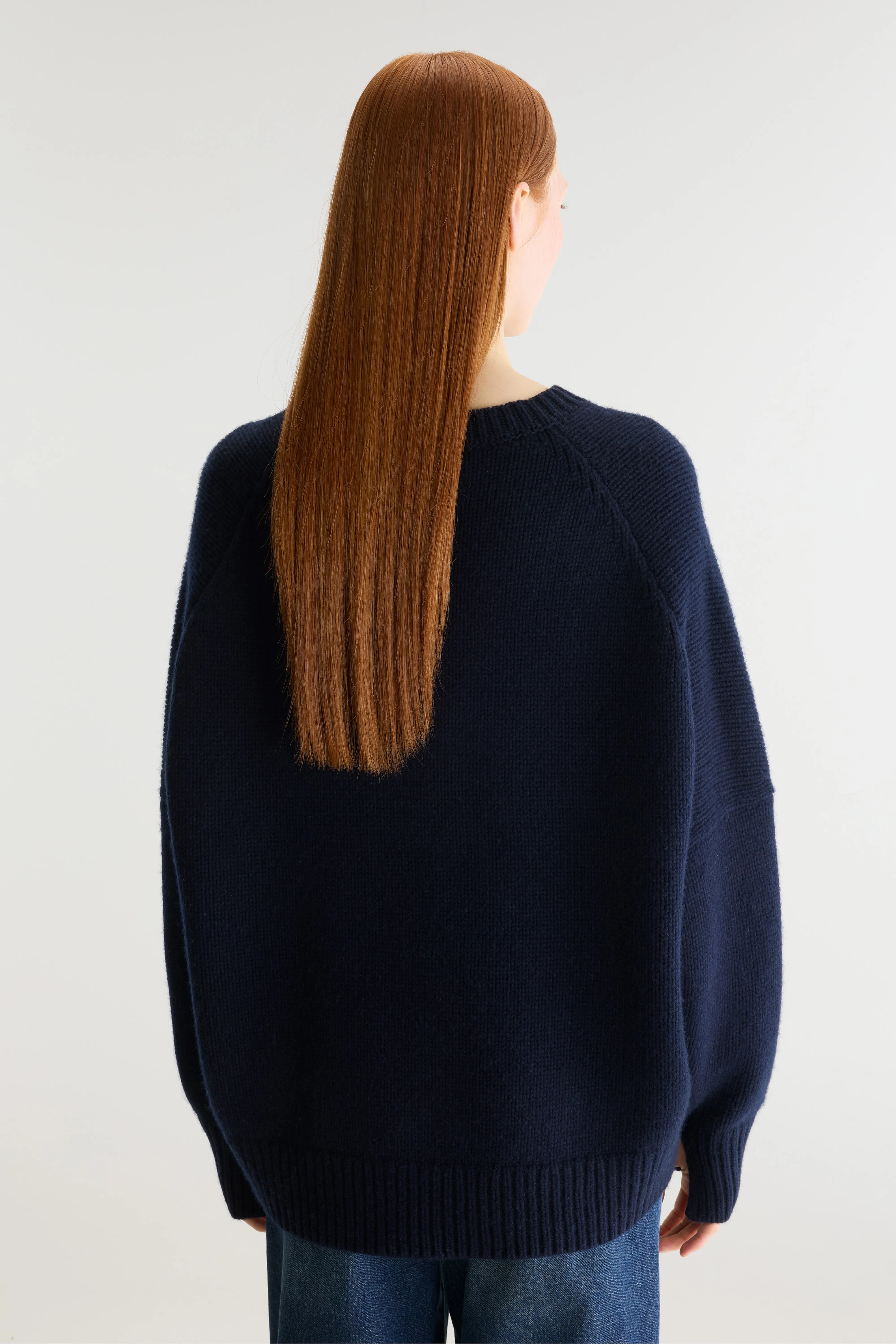 Amevy trui met V-hals (262 / W / NAVY)