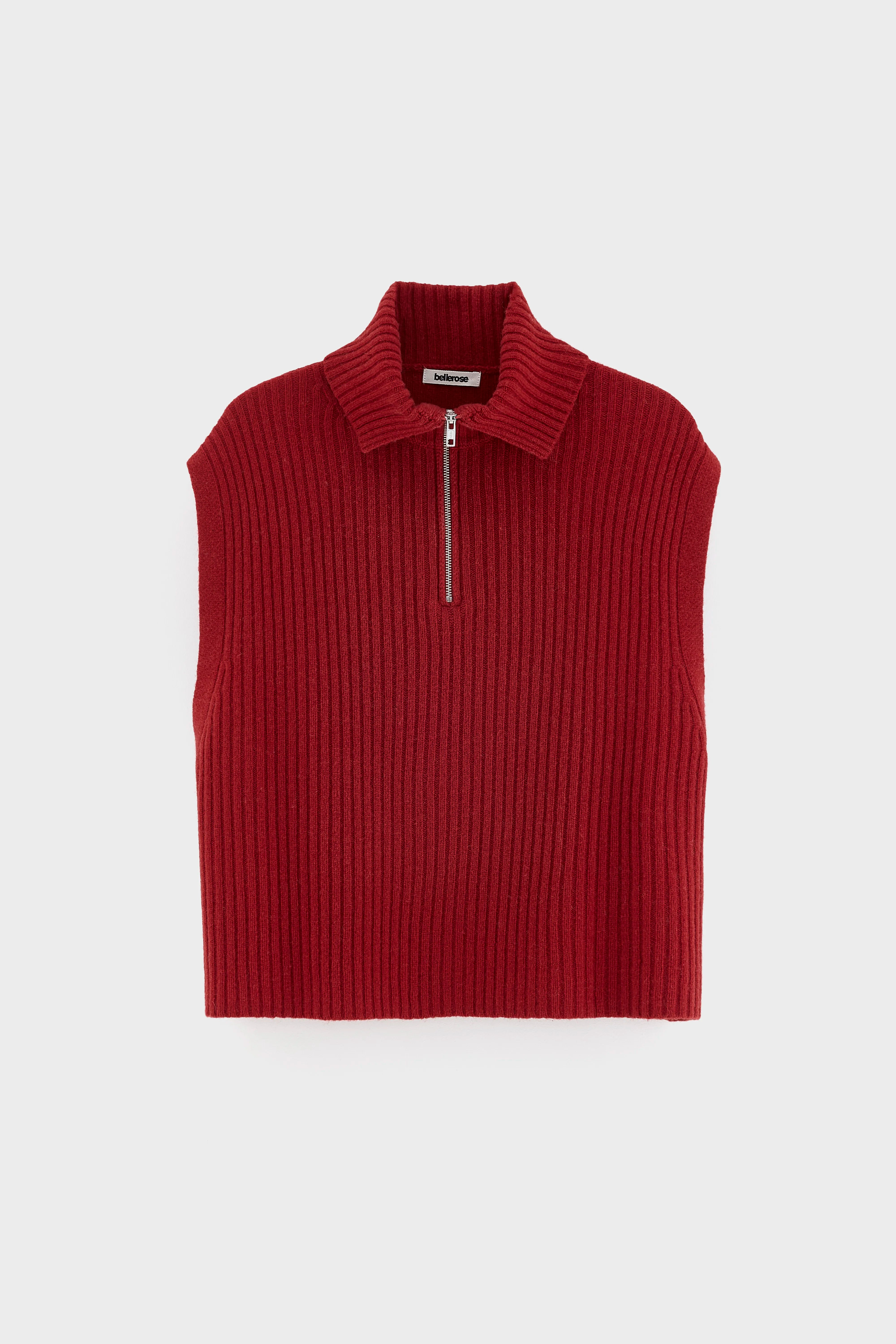 Amer mouwloze trui (262 / W / CRANBERRY)