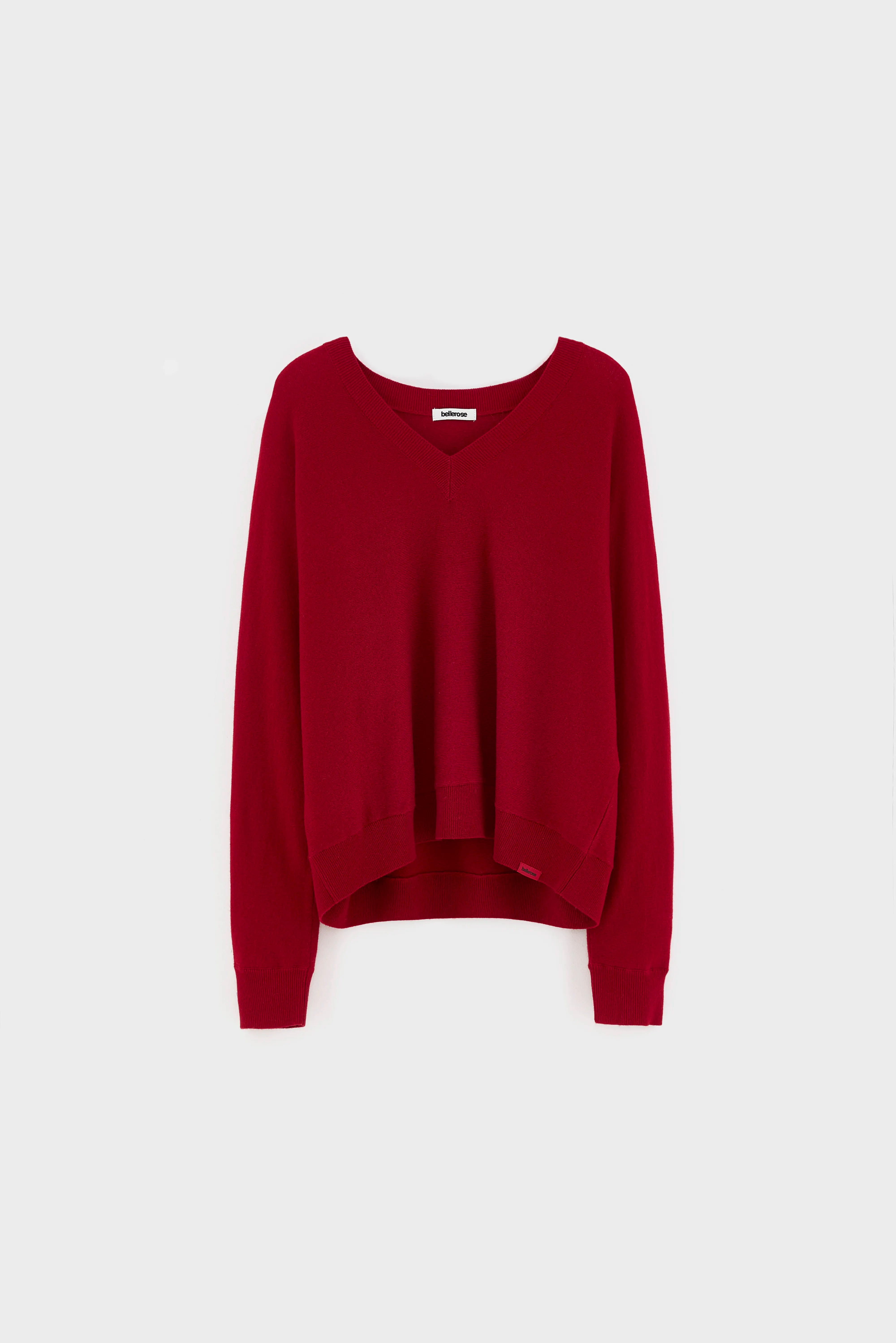 Sonev v-neck sweater (262 / W / CRANBERRY)