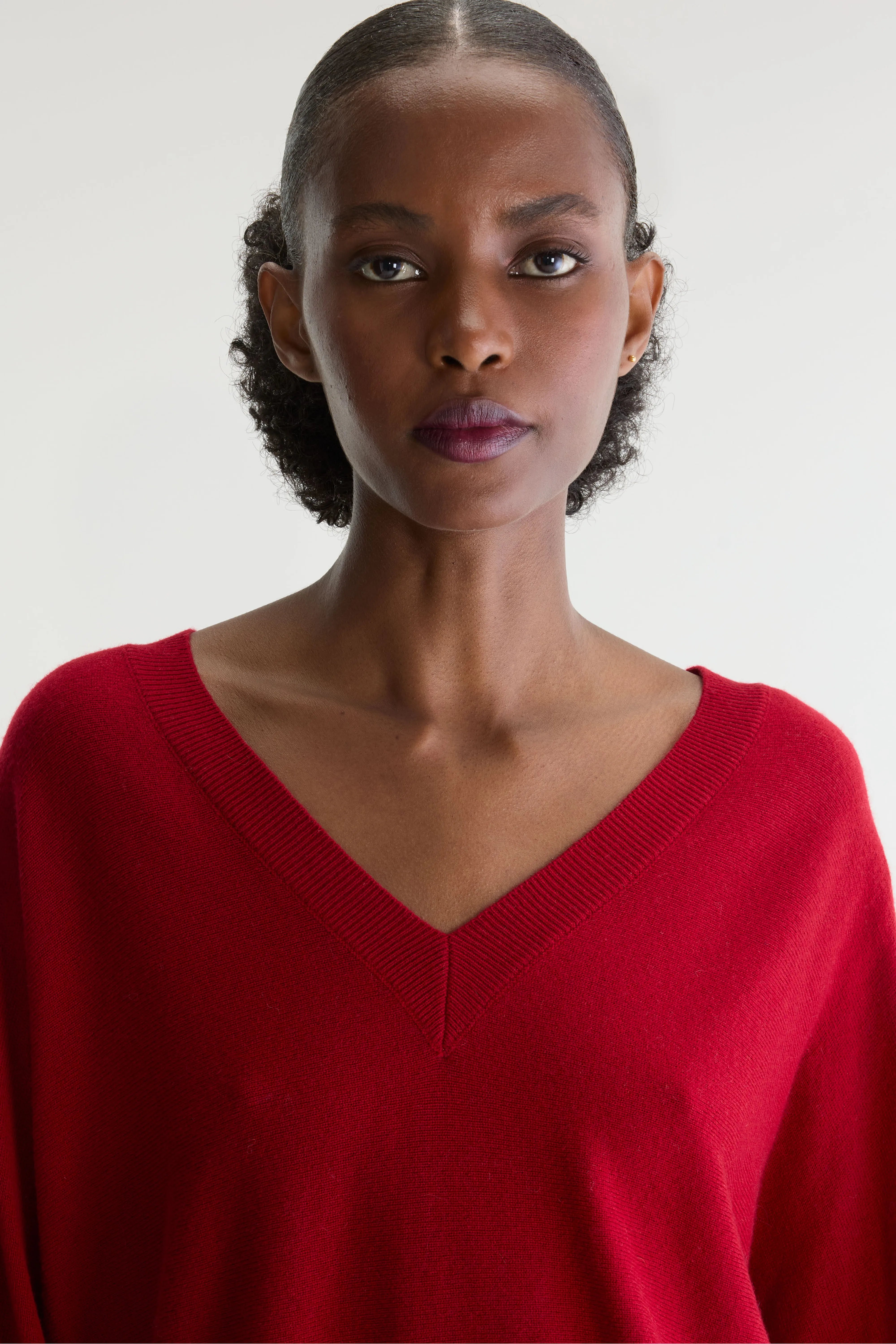 Sonev V-neck Sweater - Cranberry For Women | Bellerose