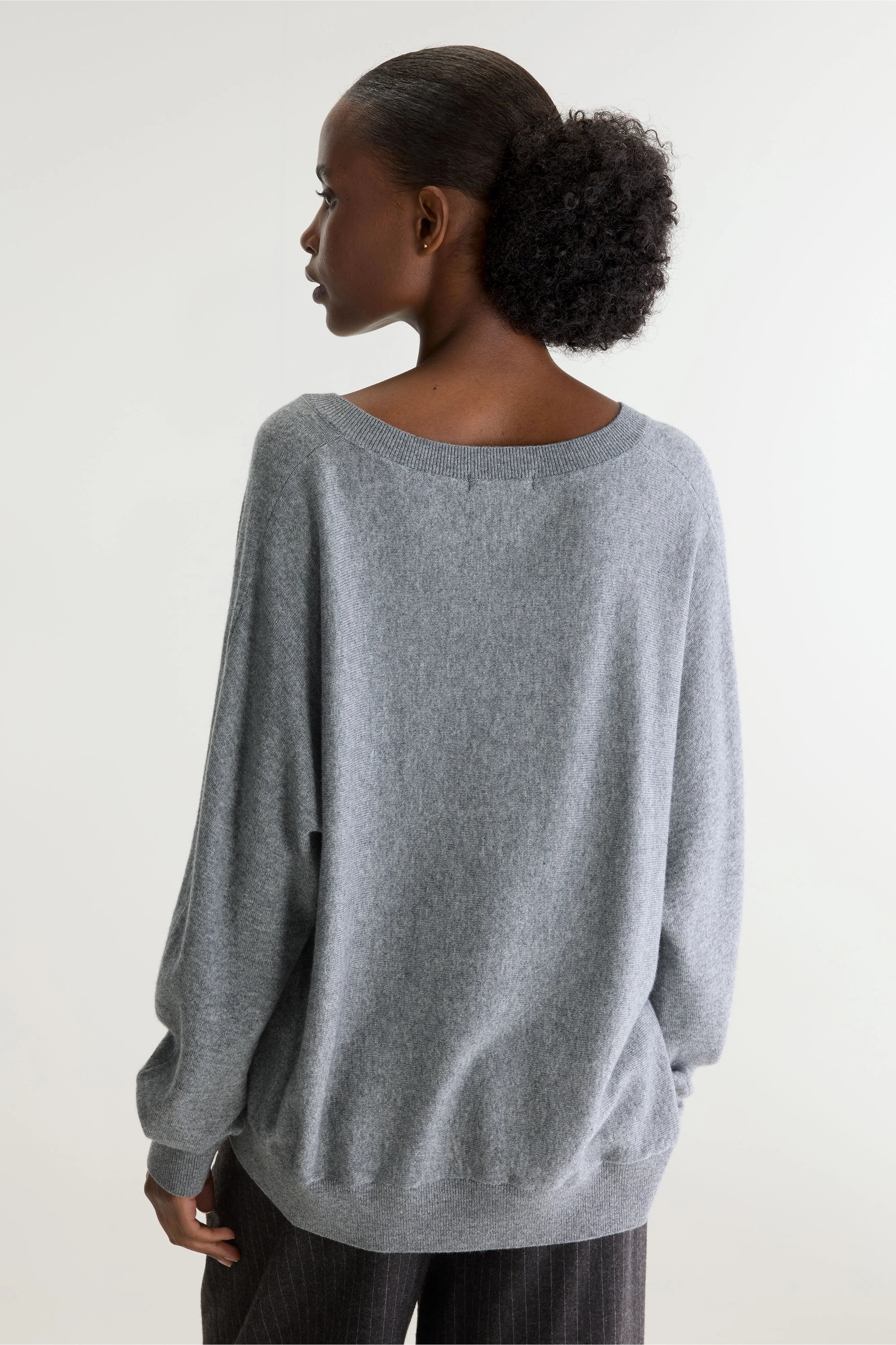 Sonev V-neck Sweater - Grey mel For Women | Bellerose