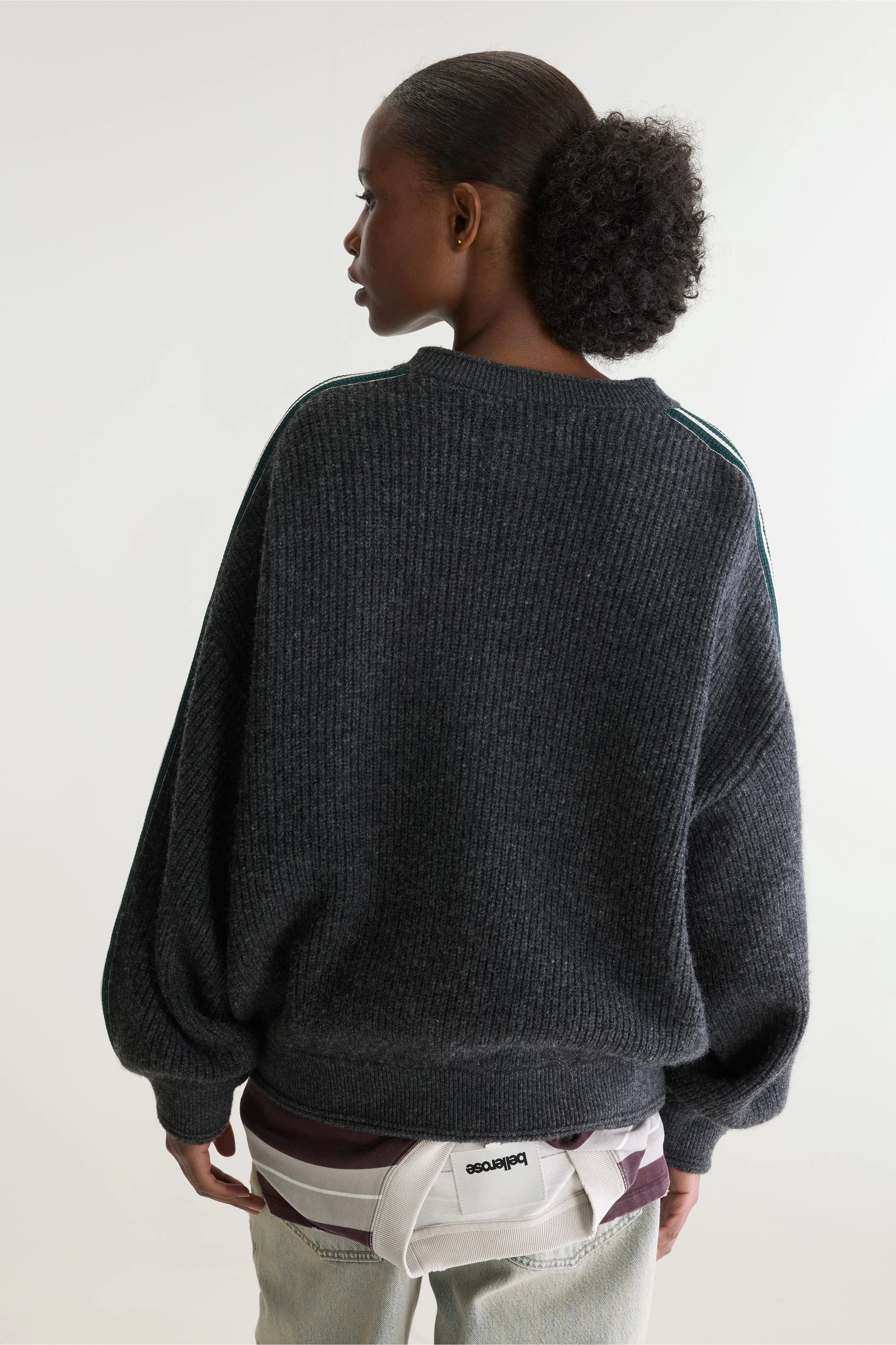 Dam cardigan met rits (262 / W / DARK GREY)