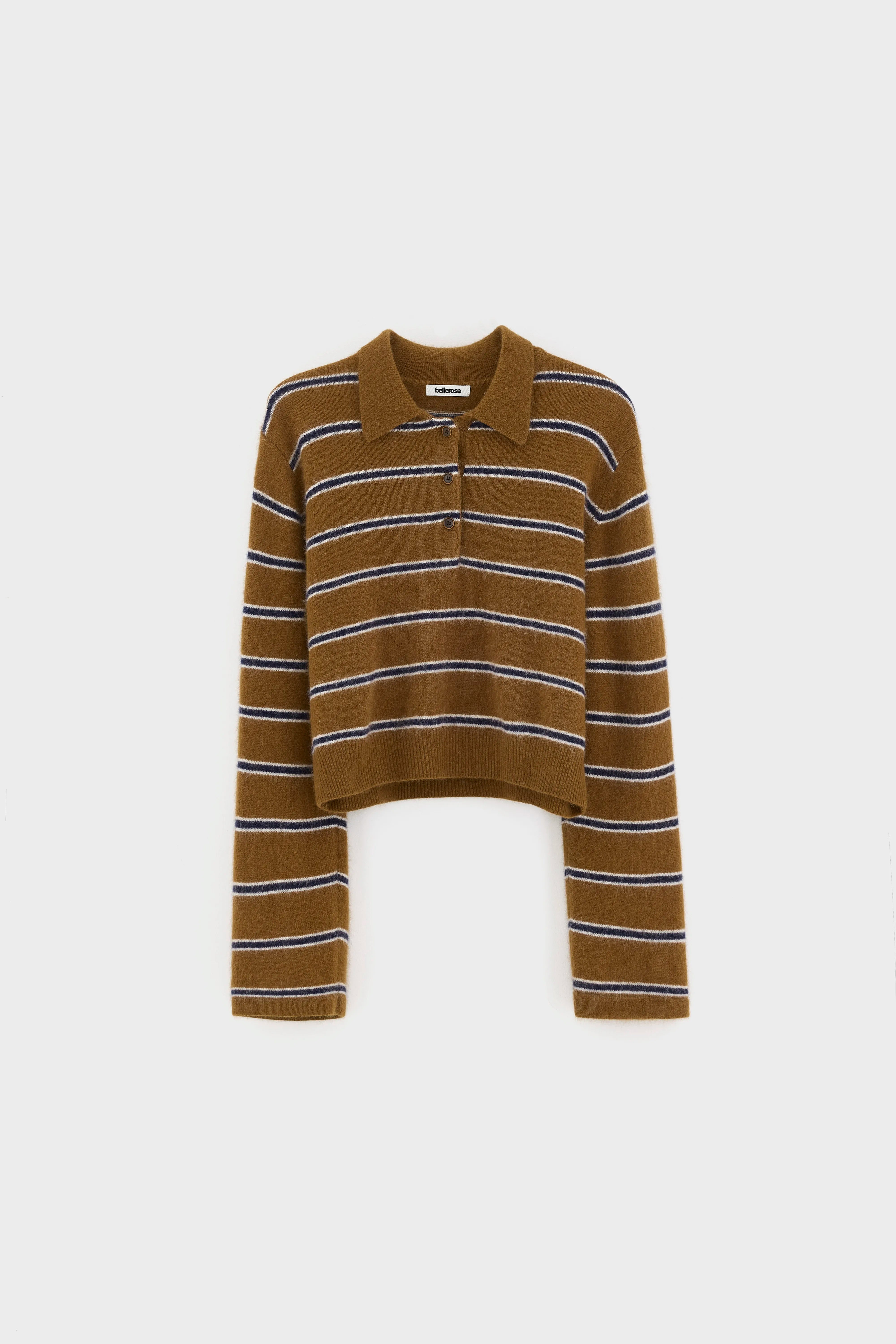 Pull col polo rayé Dussyr (262 / W / STRIPE E)