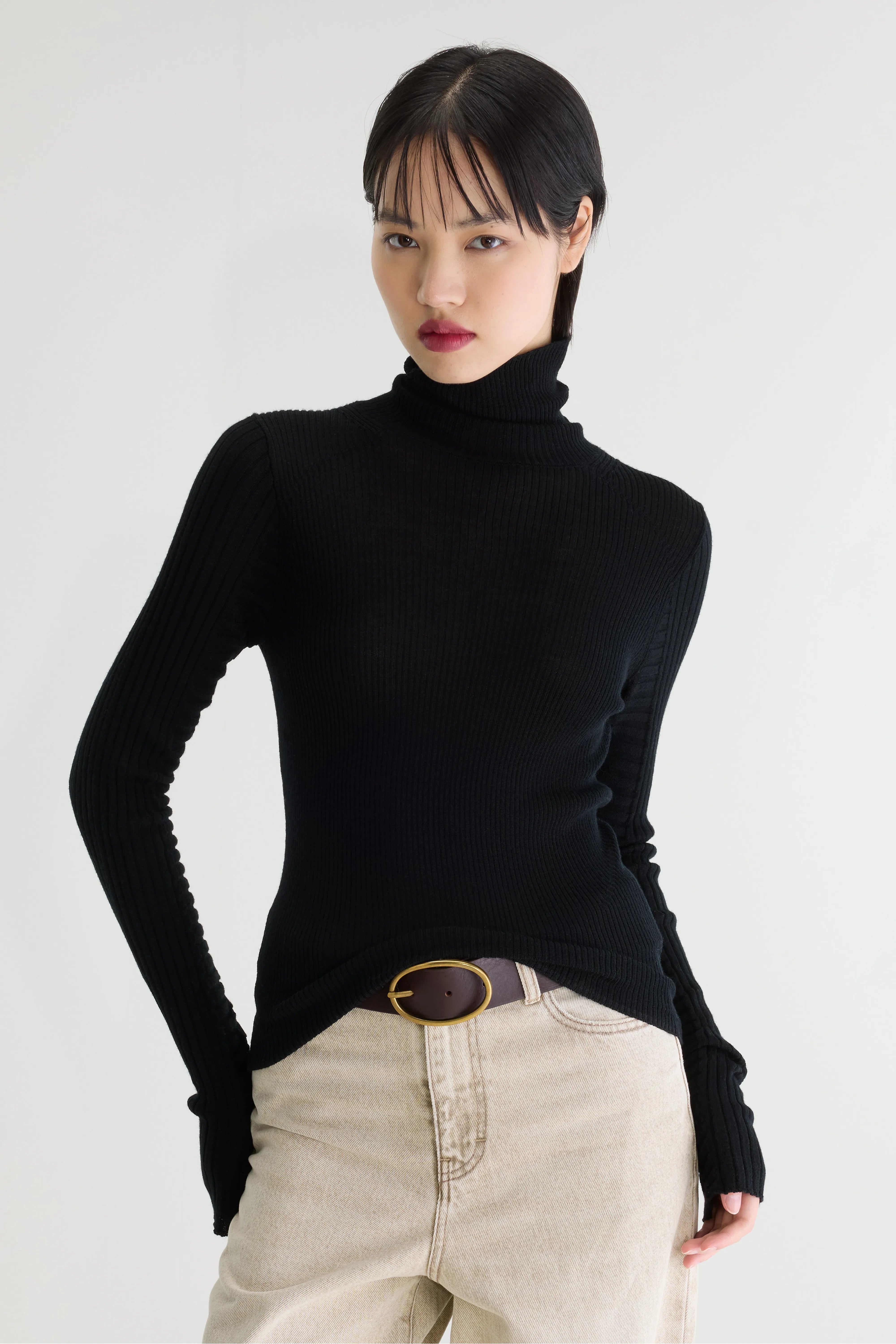 Pull Slim Awald - Black Pour Femme | Bellerose