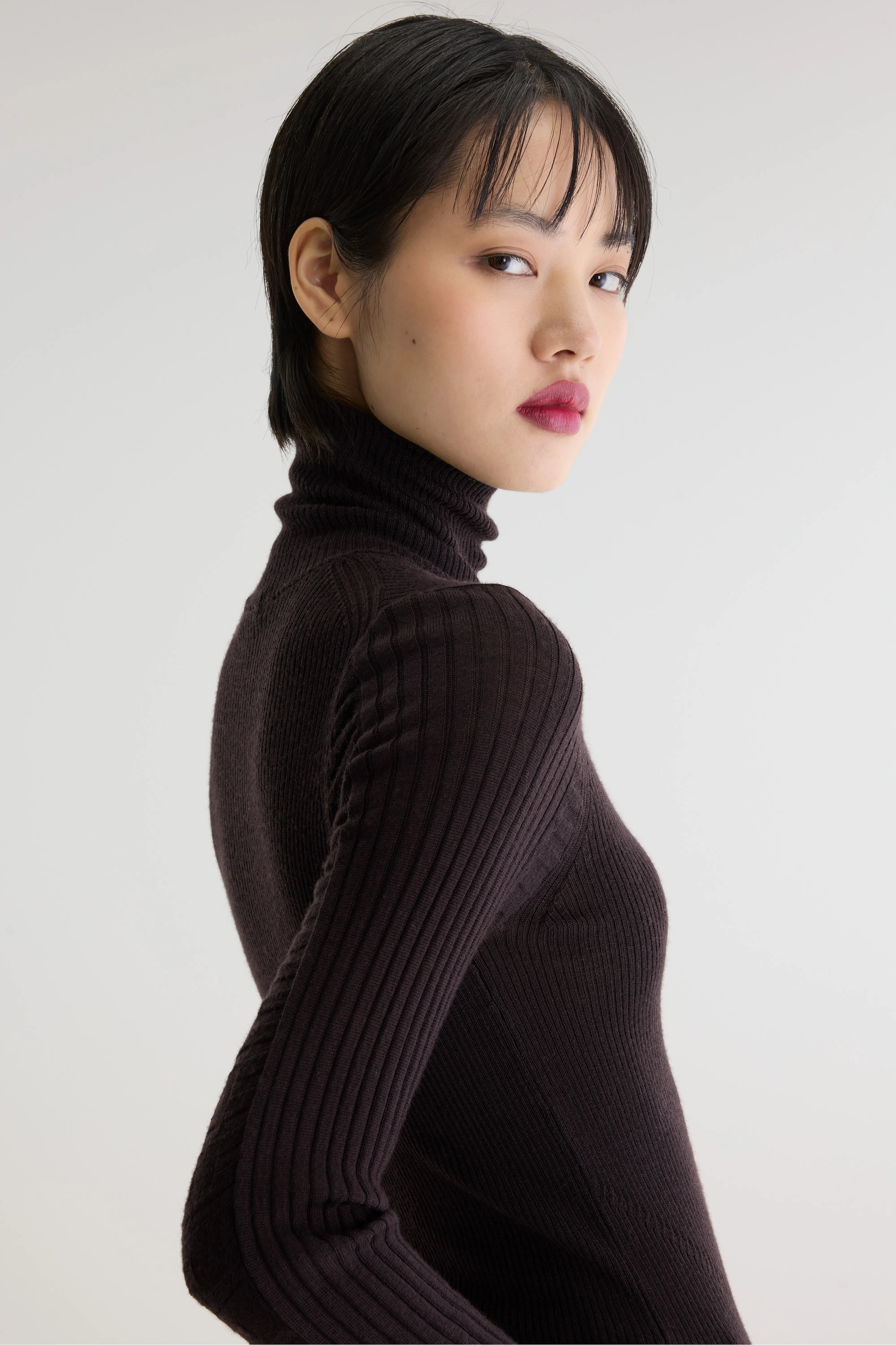 Pull Slim Awald - Ebene Pour Femme | Bellerose