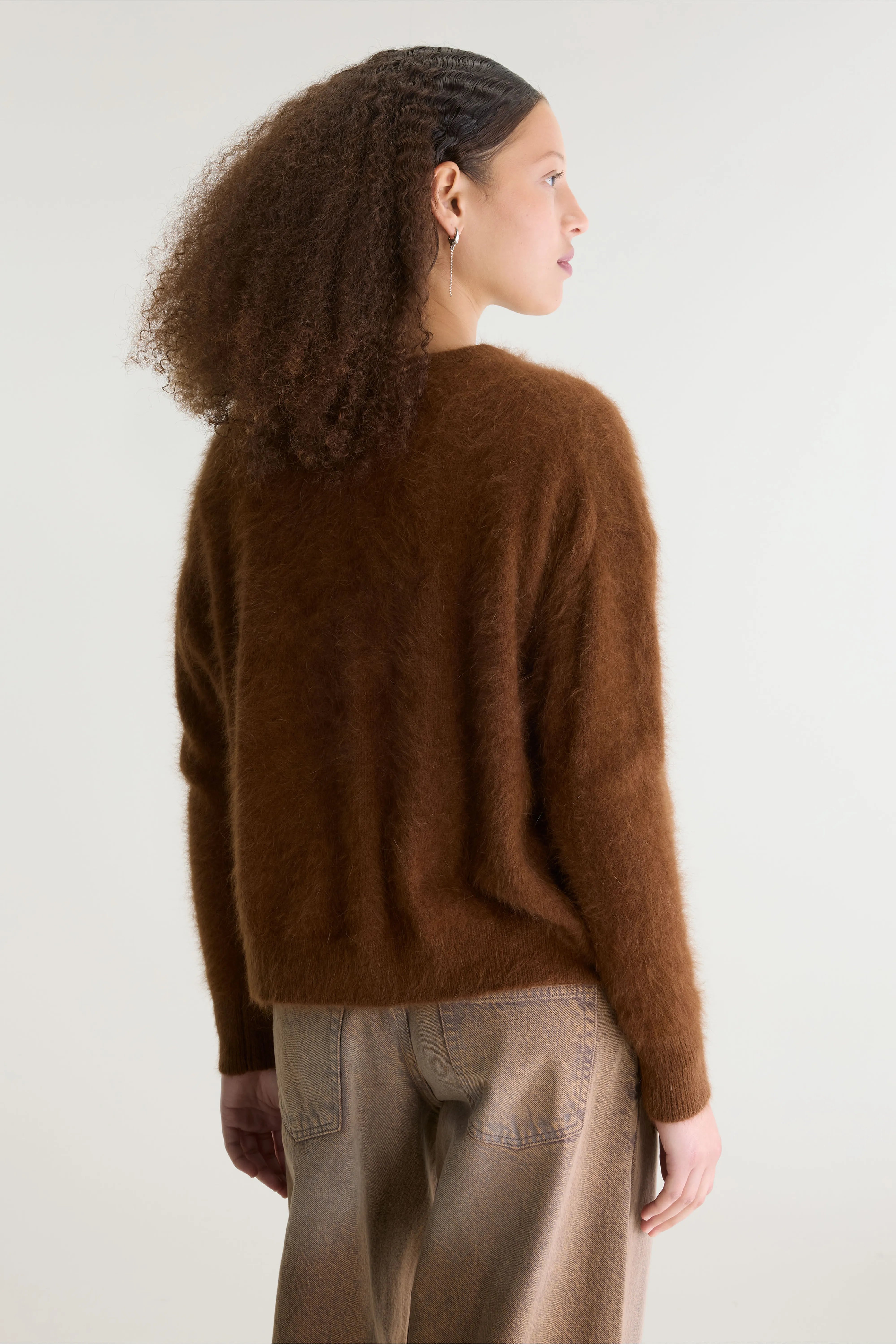 Cardigan en angora mélangé Dathan (262 / W / BISON)