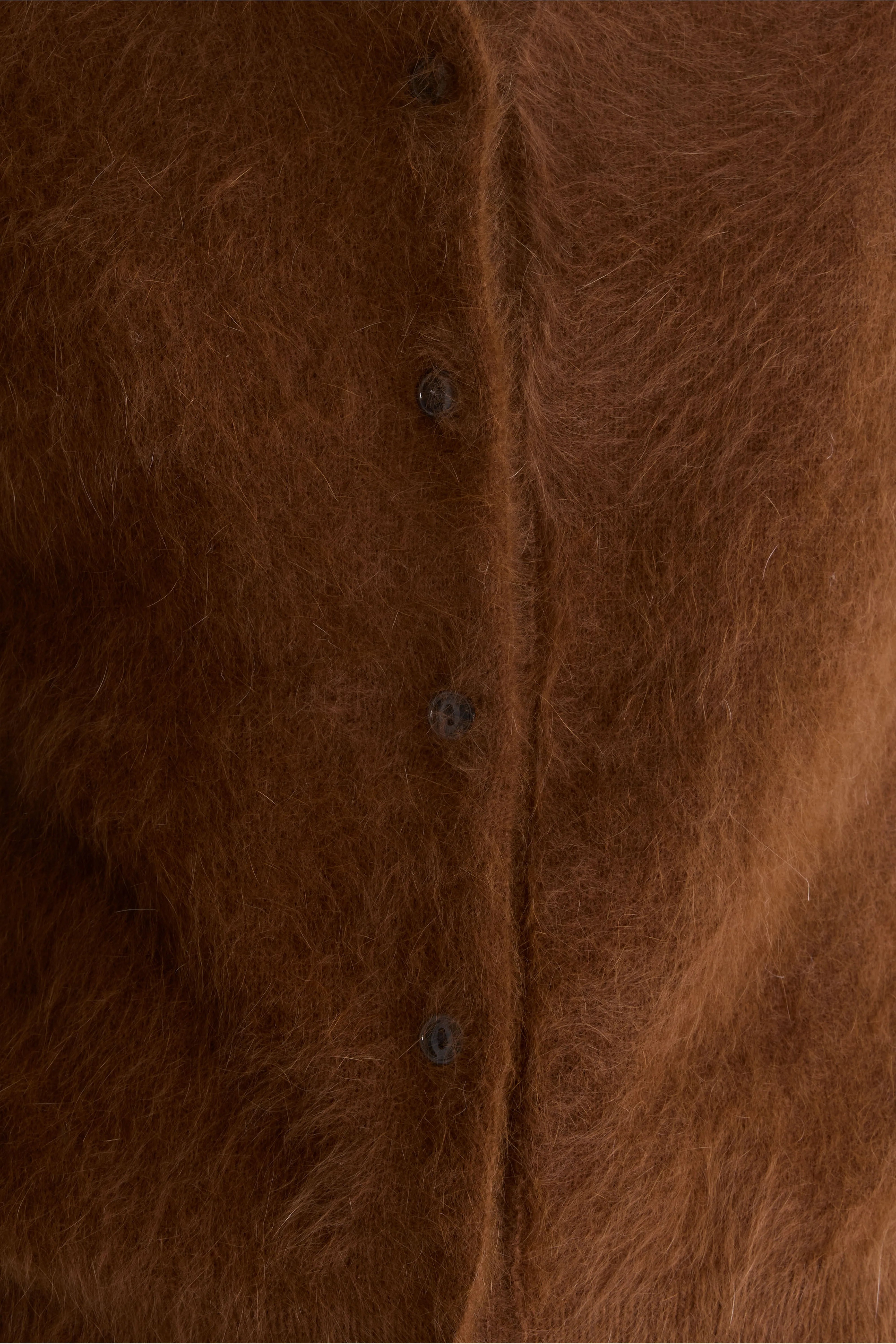 Cardigan en angora mélangé Dathan (262 / W / BISON)