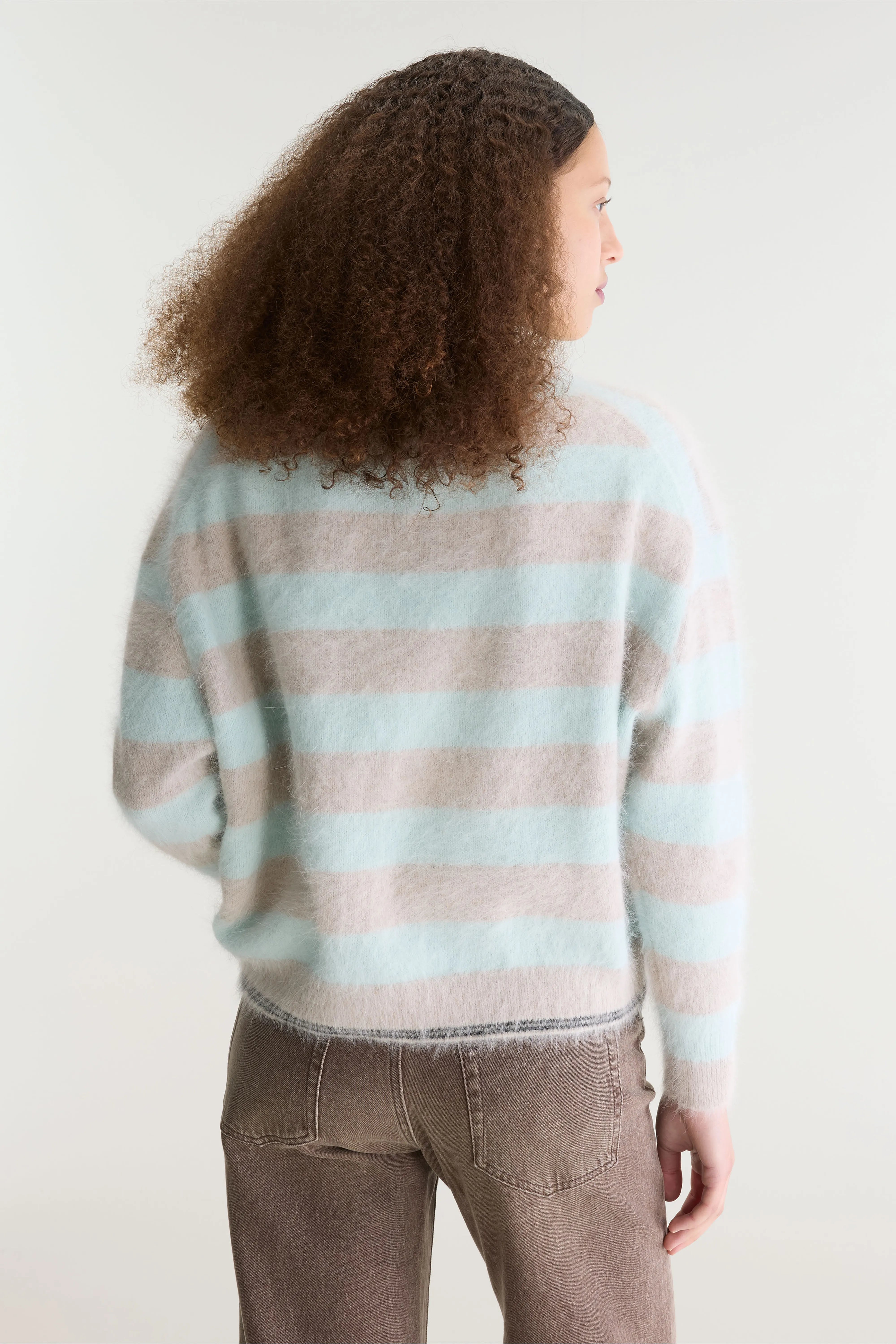 Datus angora-blend sweater (262 / W / STRIPE A)