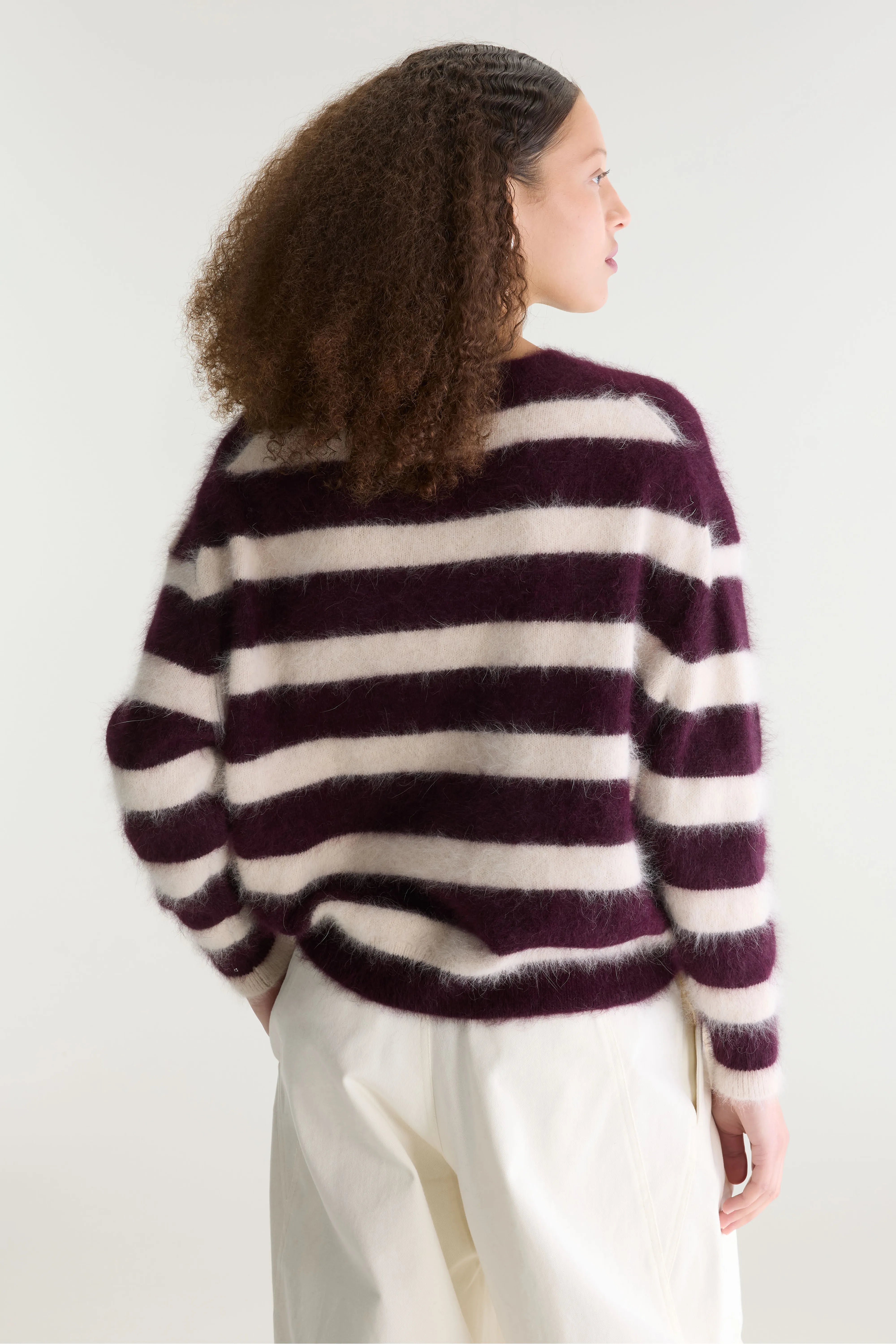 Pull en angora mélangé Datus (262 / W / STRIPE B)